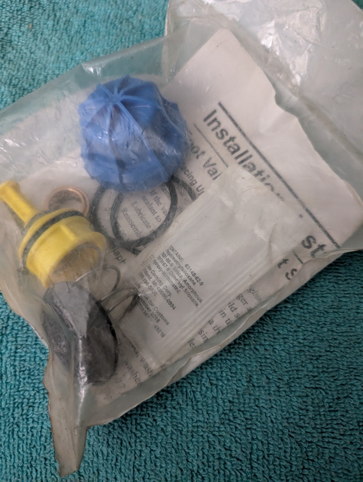 Bradley Foot Valve Repair Kit S65-230 Fountain Water Control Drink Wash Tub New