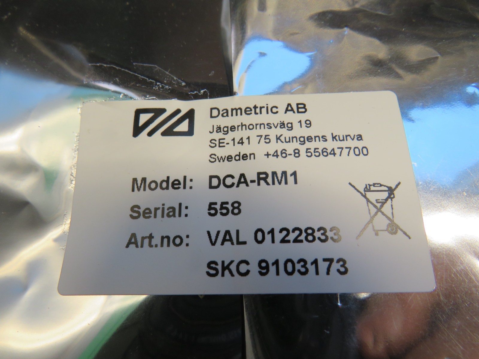 Dametric AB DCA-RM1 Valmet VAL0122833-R