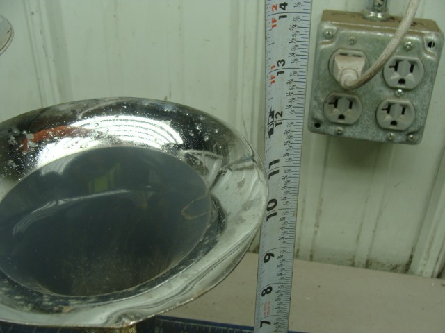 UNITED PACIFIC 46151 TRI-HORN 3 TRUMPET CHROME TRAIN HORN PITTED WITH SOME RUST