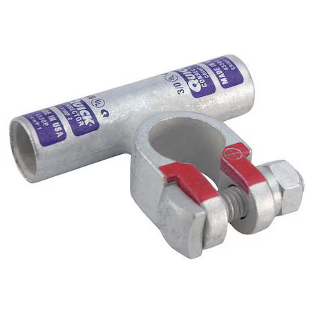 Fusion 4330P Battery Terminal Flag, 3/0 Ga., Purple, Pos