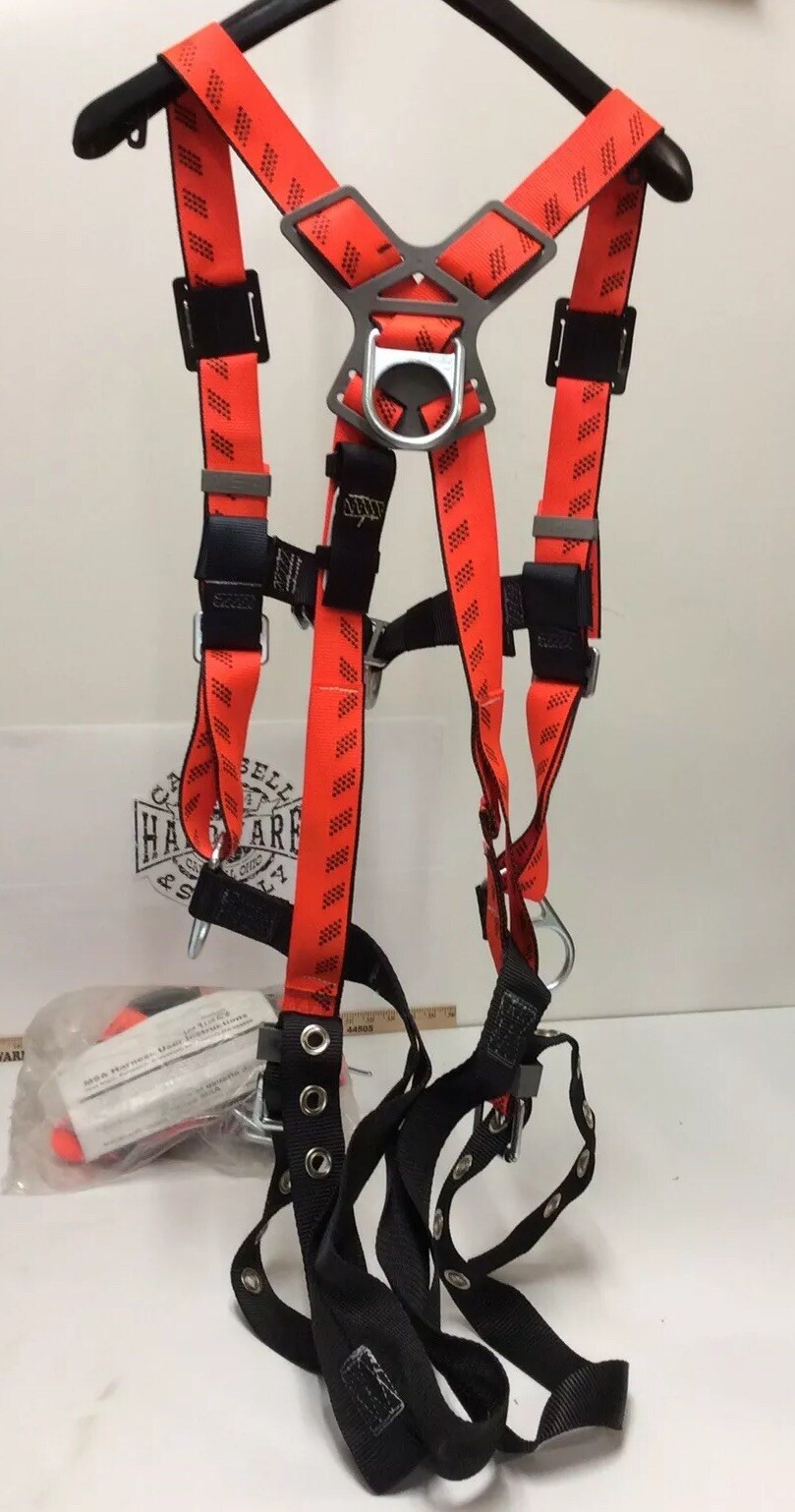Harness MSA Full Body XLG Vest Style P#10091456 Rigging Climbing D-Ring Safety