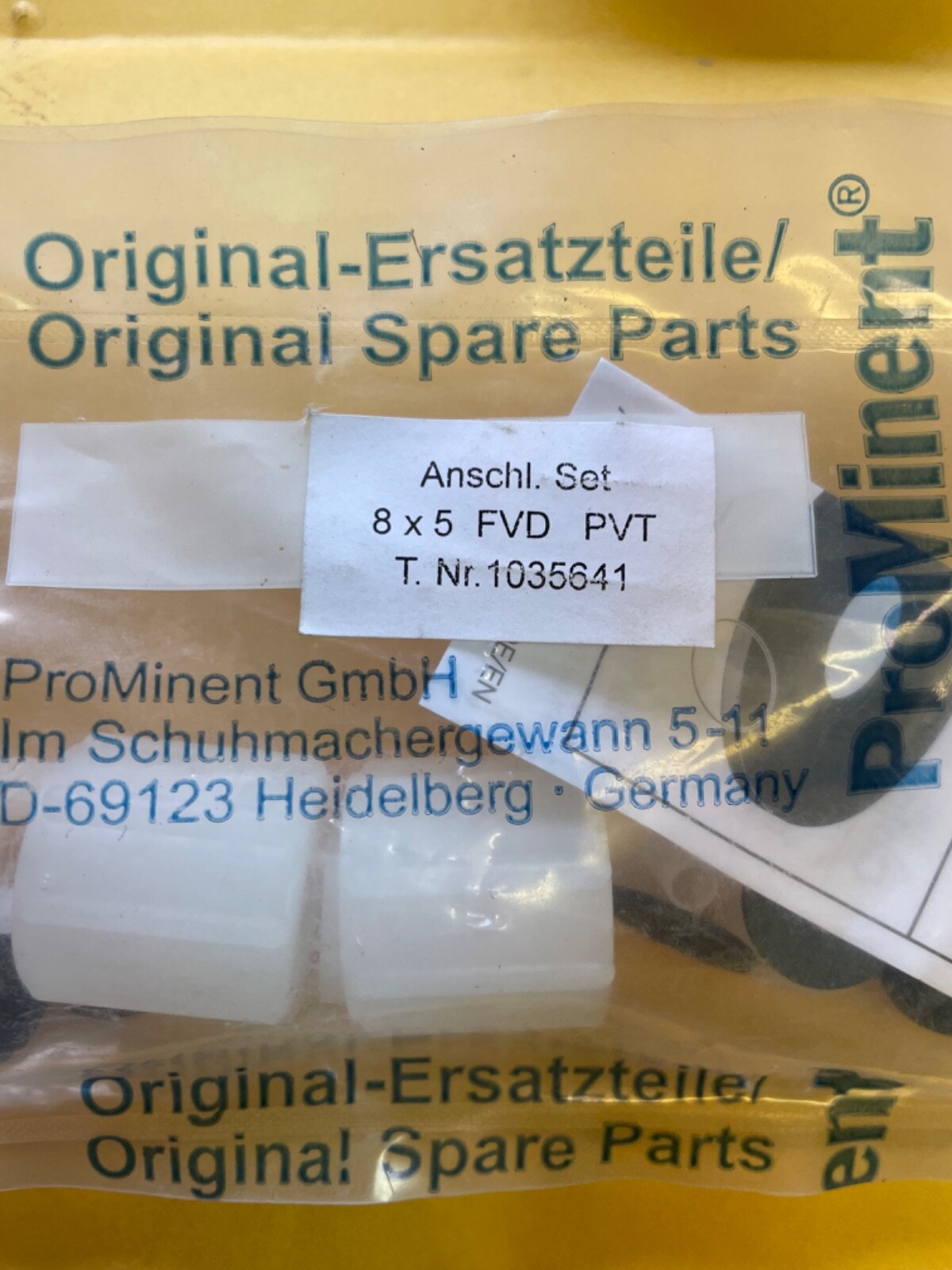 Prominent Connector Kit 8×5 1035641 FVD PVT ANSCHL Set