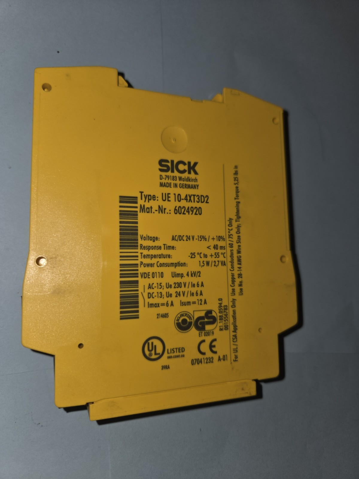 NEW GENUINE SICK UE 10-4XT3D2, 6024920, NEW OTHER