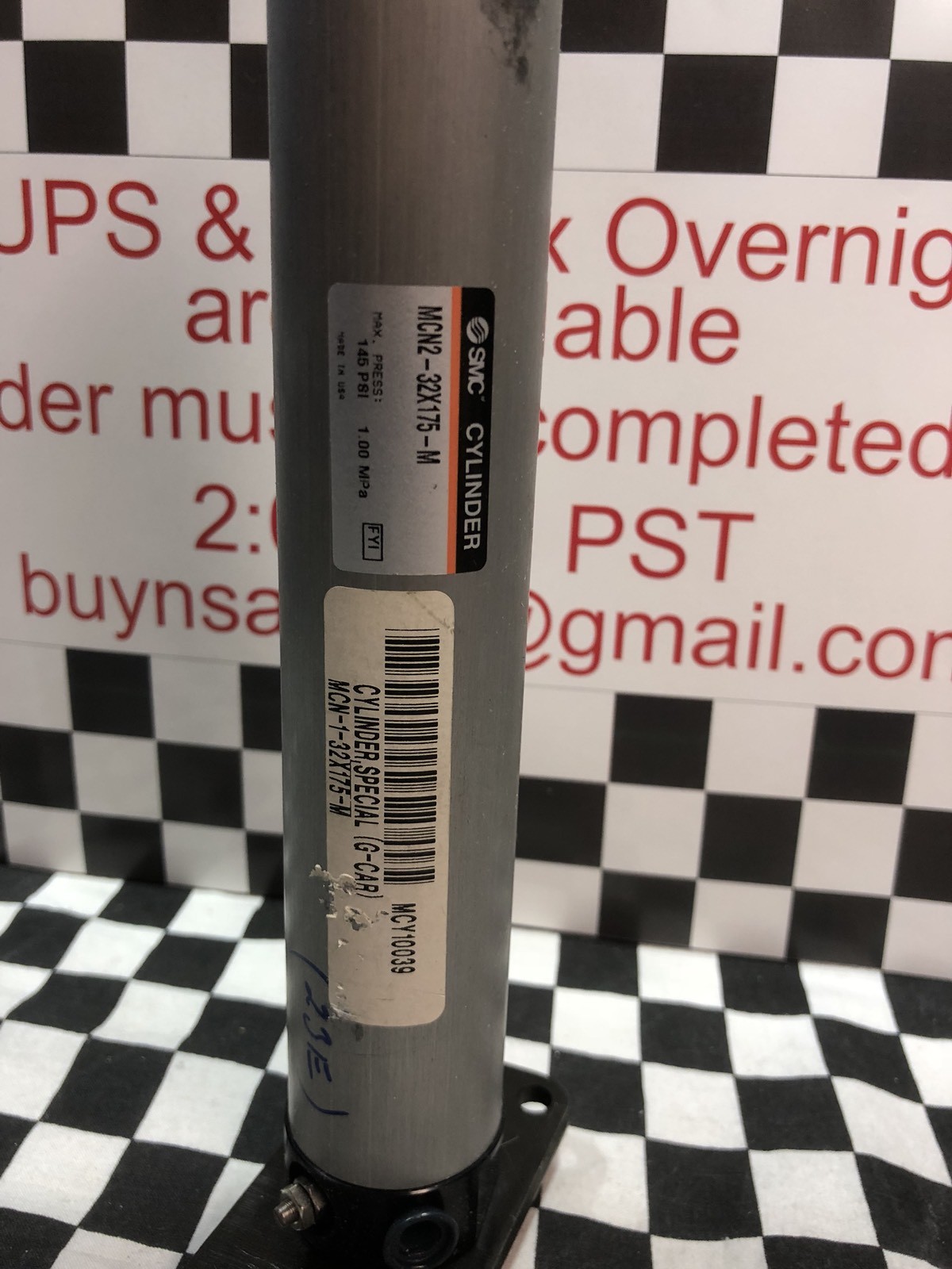 SMC CYLINDER MCN2-1-32X175-M, SHIPSAMEDAY #Box 16 “W”