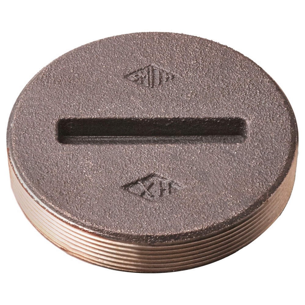 JAY R. SMITH MFG. CO 4470T05 Floor Cleanout Plug,Cast Bronze,Round 54JH32