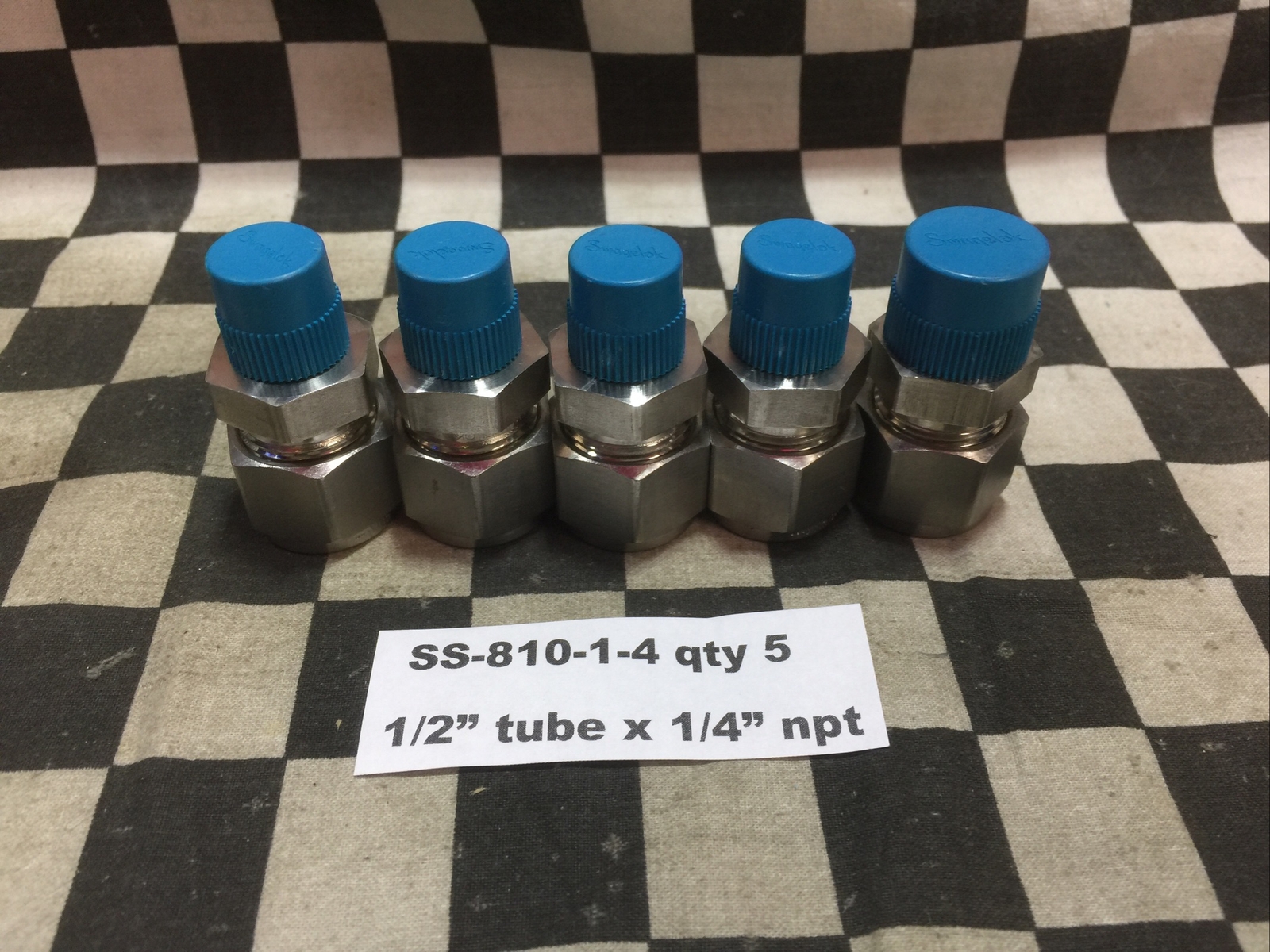 SWAGELOK SS-810-1-4 & SS-810-1-6, Male Connector 1/2″ TUBE, LOT OF 9#1637F5