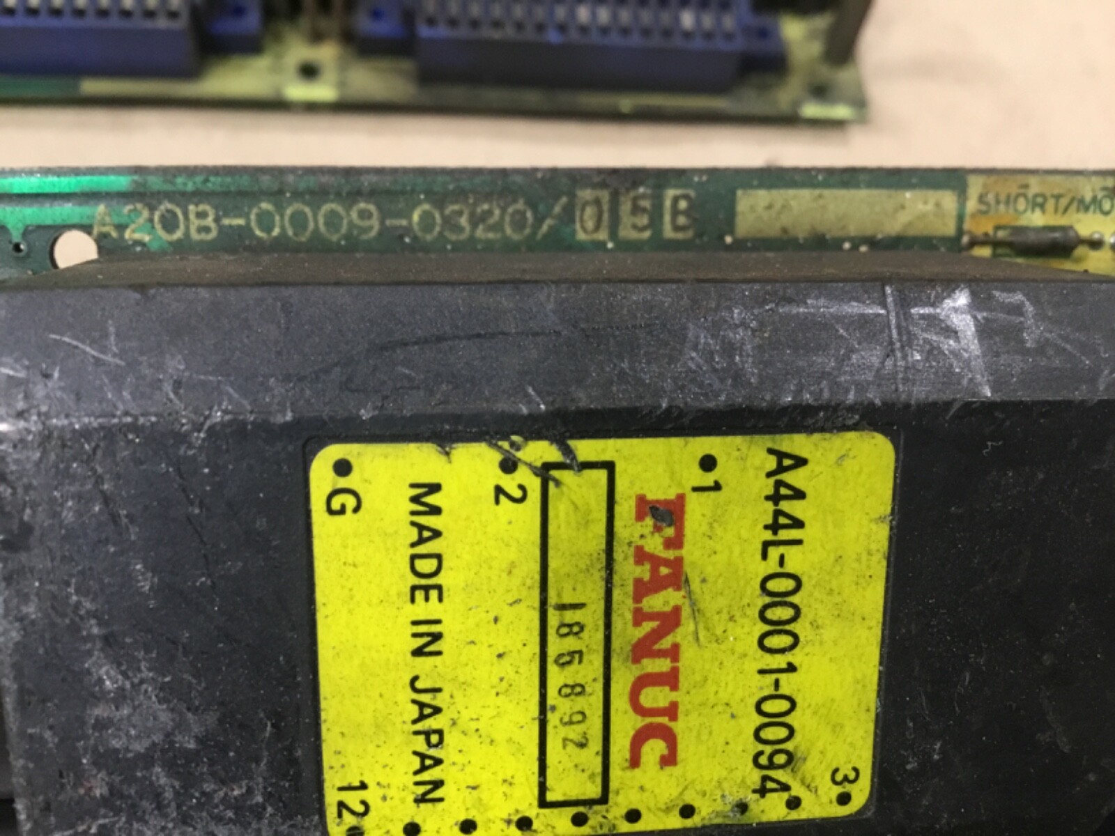 Lot Of 2 FANUC A20B-0009-0320 Velocity Control Board A350-0009-T322/03 #01Z46