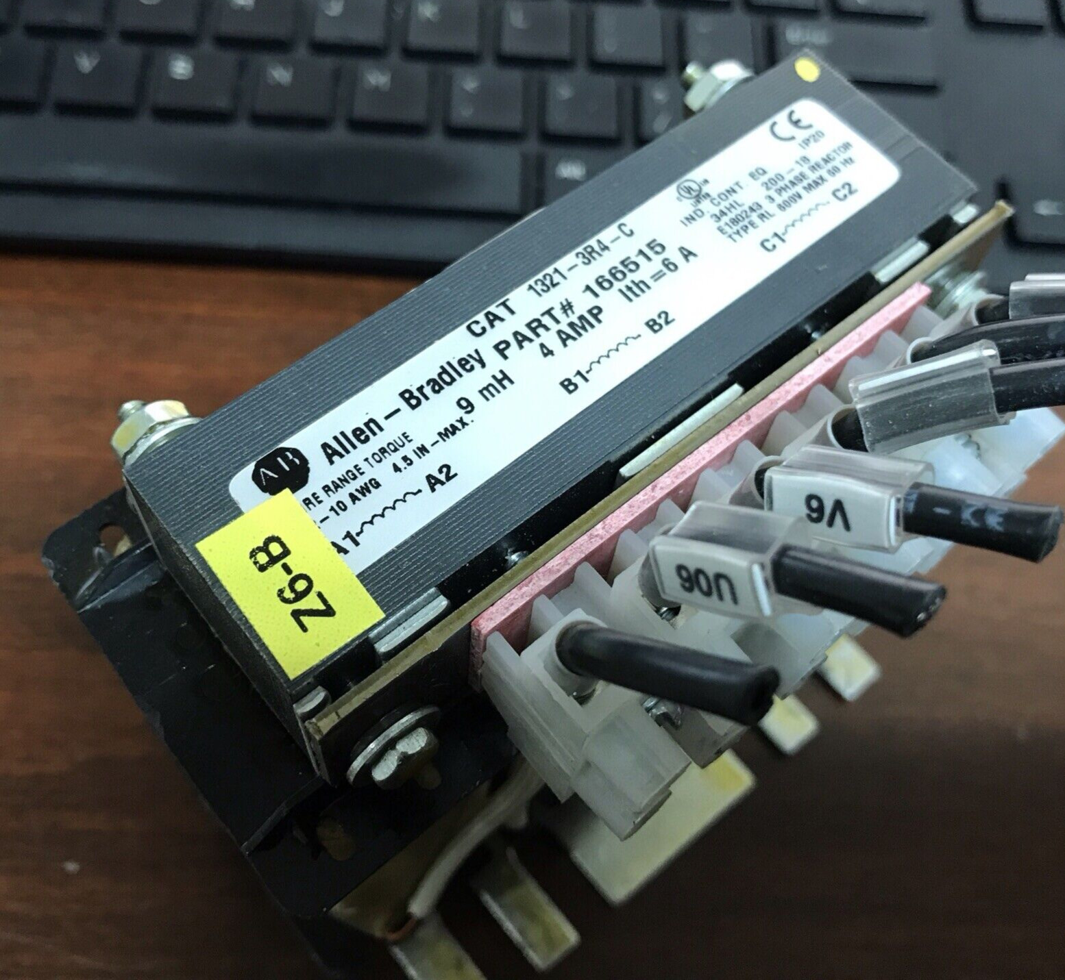 Allen Bradley 1321-3R4-C 3-Phase Reactor P/N 166515