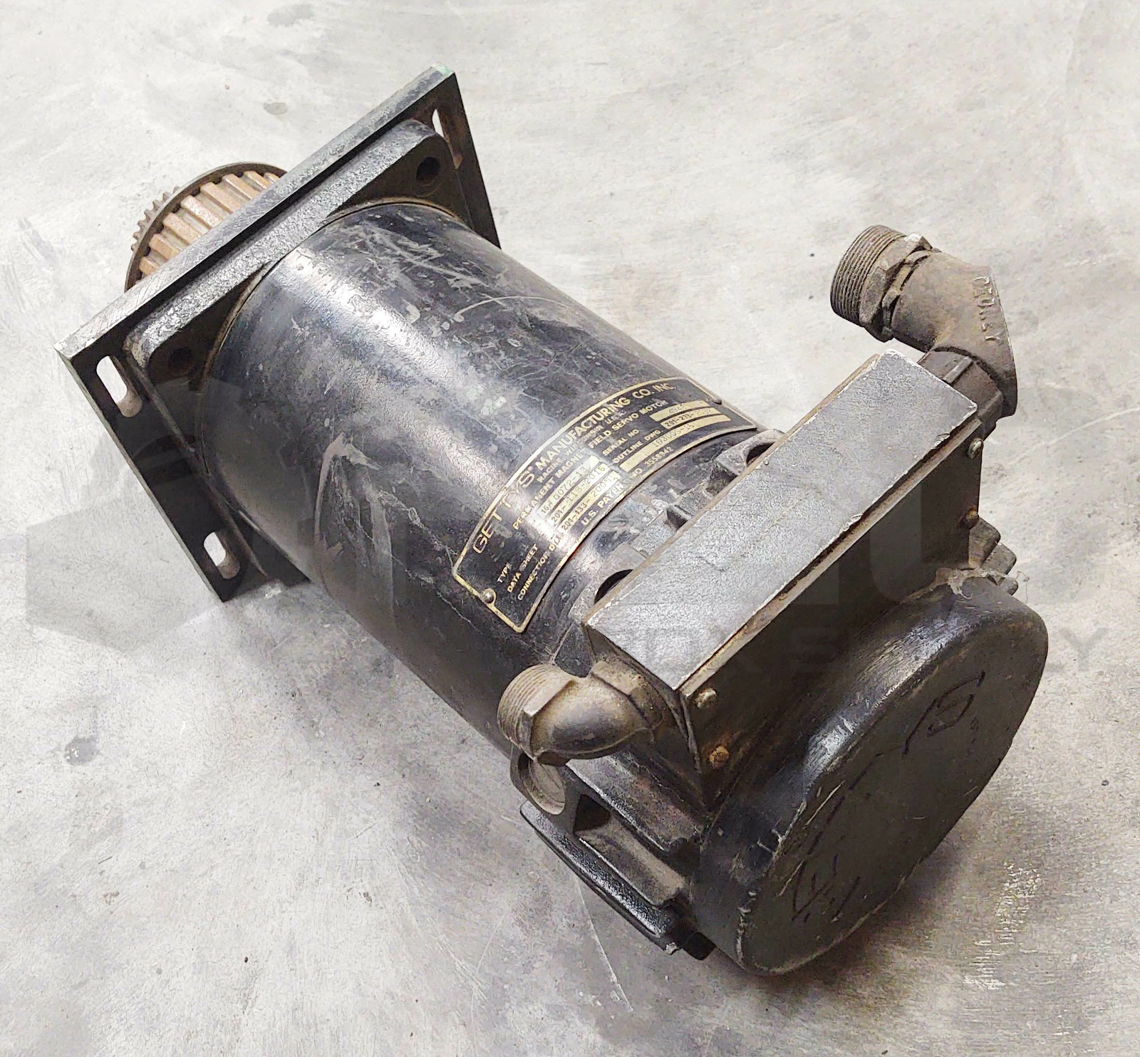 GETTYS MANUFACTURING CO. 16-0072-13 PERMANENT FIELD SERVO MOTOR