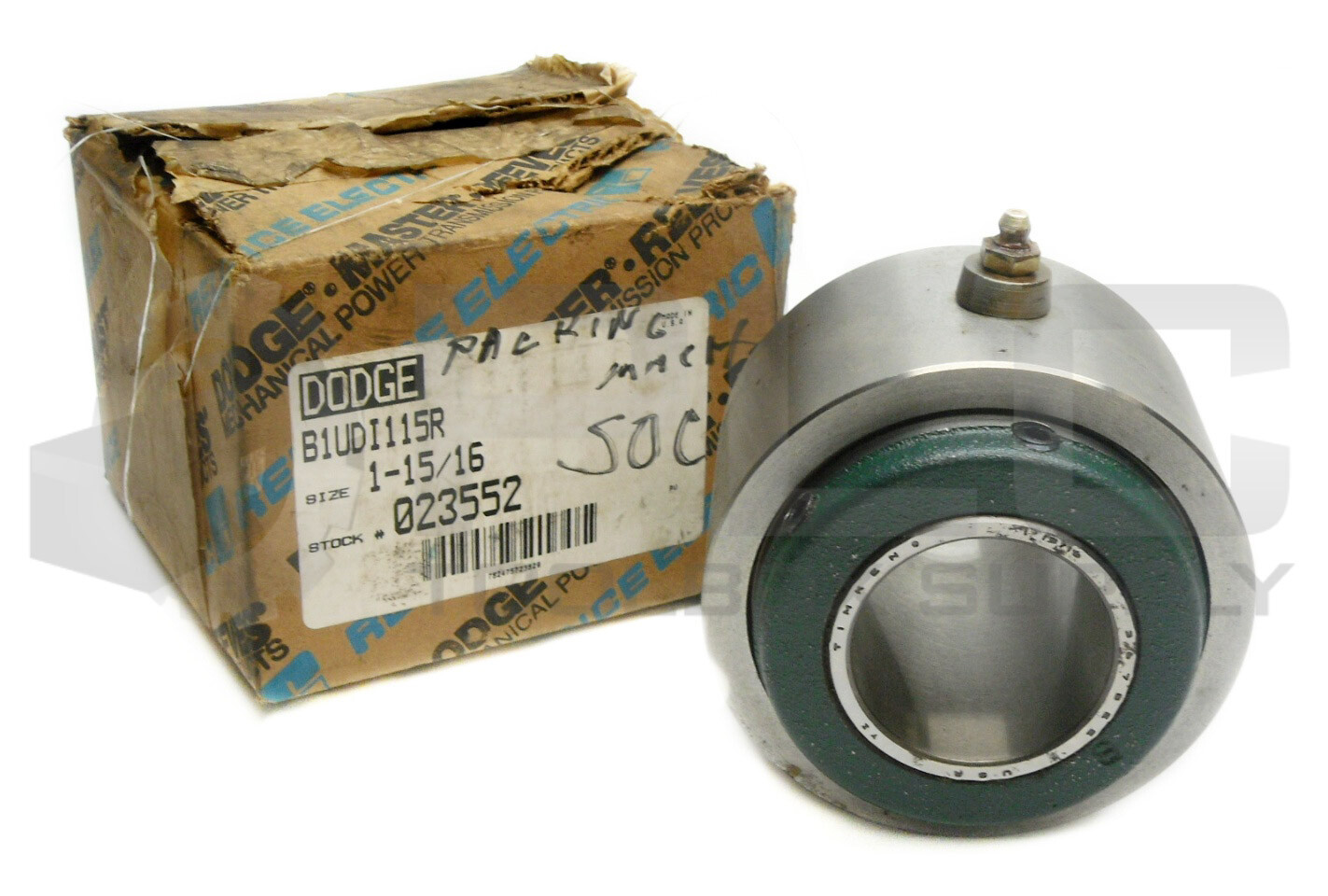 NEW DODGE B1UDI115R DOUBLE-INTERLOCK BEARING, 1-15/16″ BORE, 023552 B1U-DI-115R