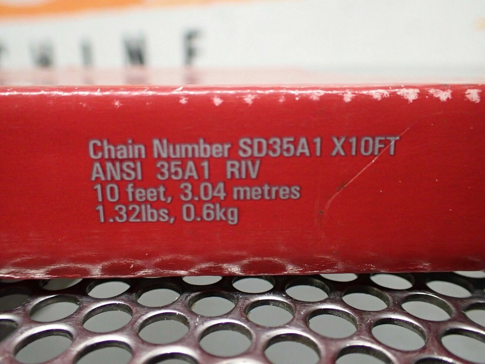 RENOLD SD35A1 X10FT ANSI 35A1 RIV 10Feet 1.32lbs Standard Duty Chain New In Box