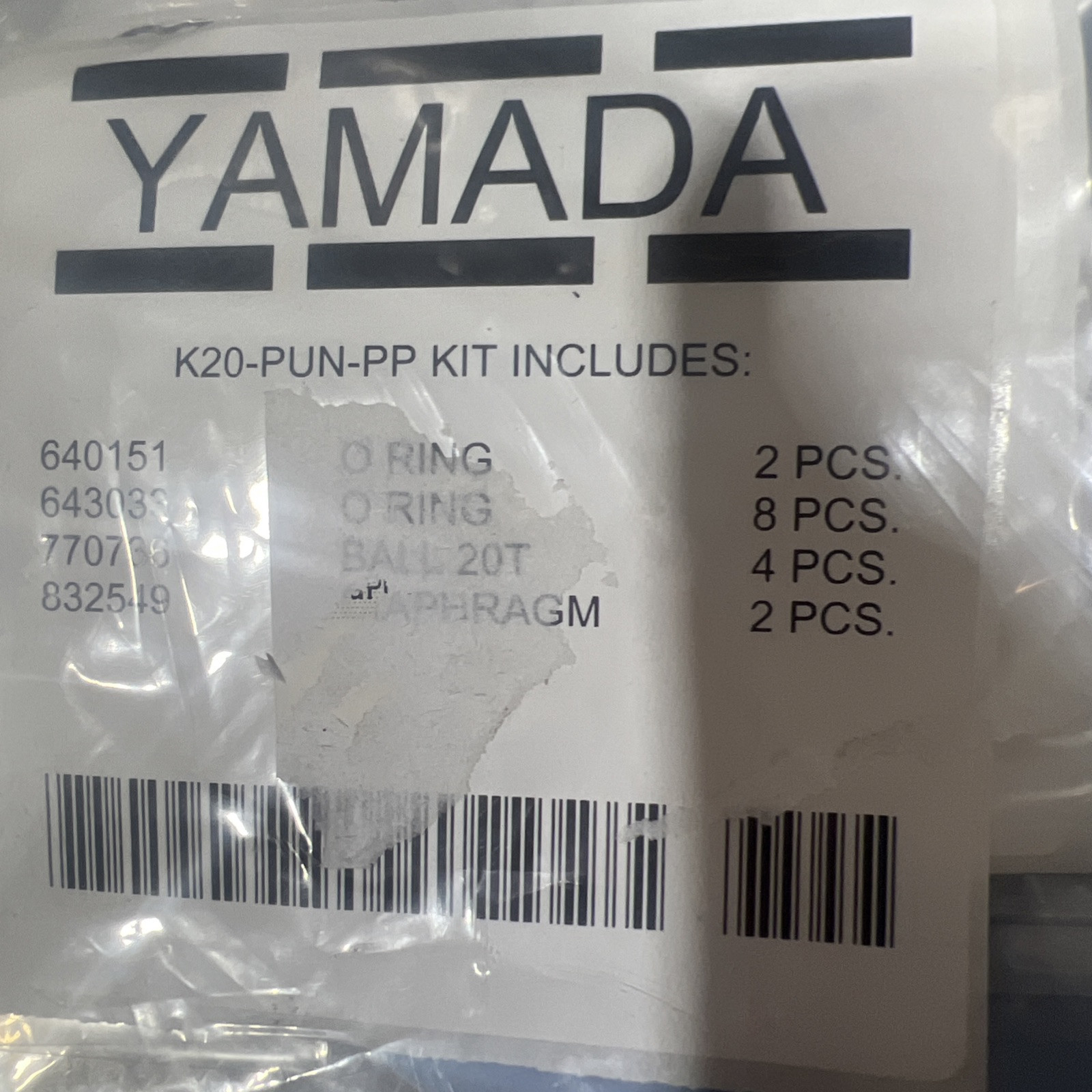 Yamada K20-PUN-PP Repair Kit Nos Surplus