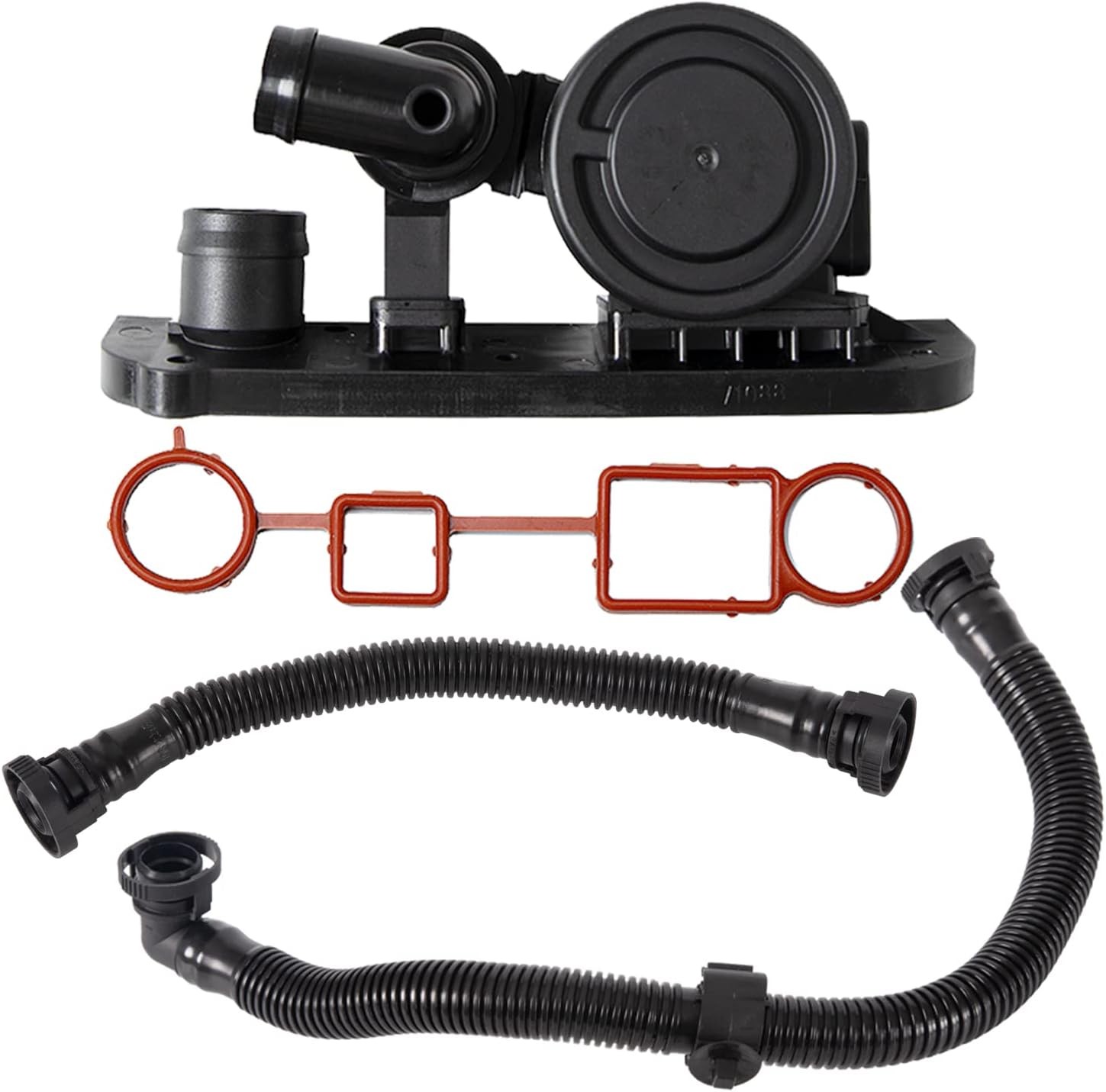 PCV Crankcase Vent Valve + Gasket + Hose Replacement for 2005-2016 VW Jetta Pass