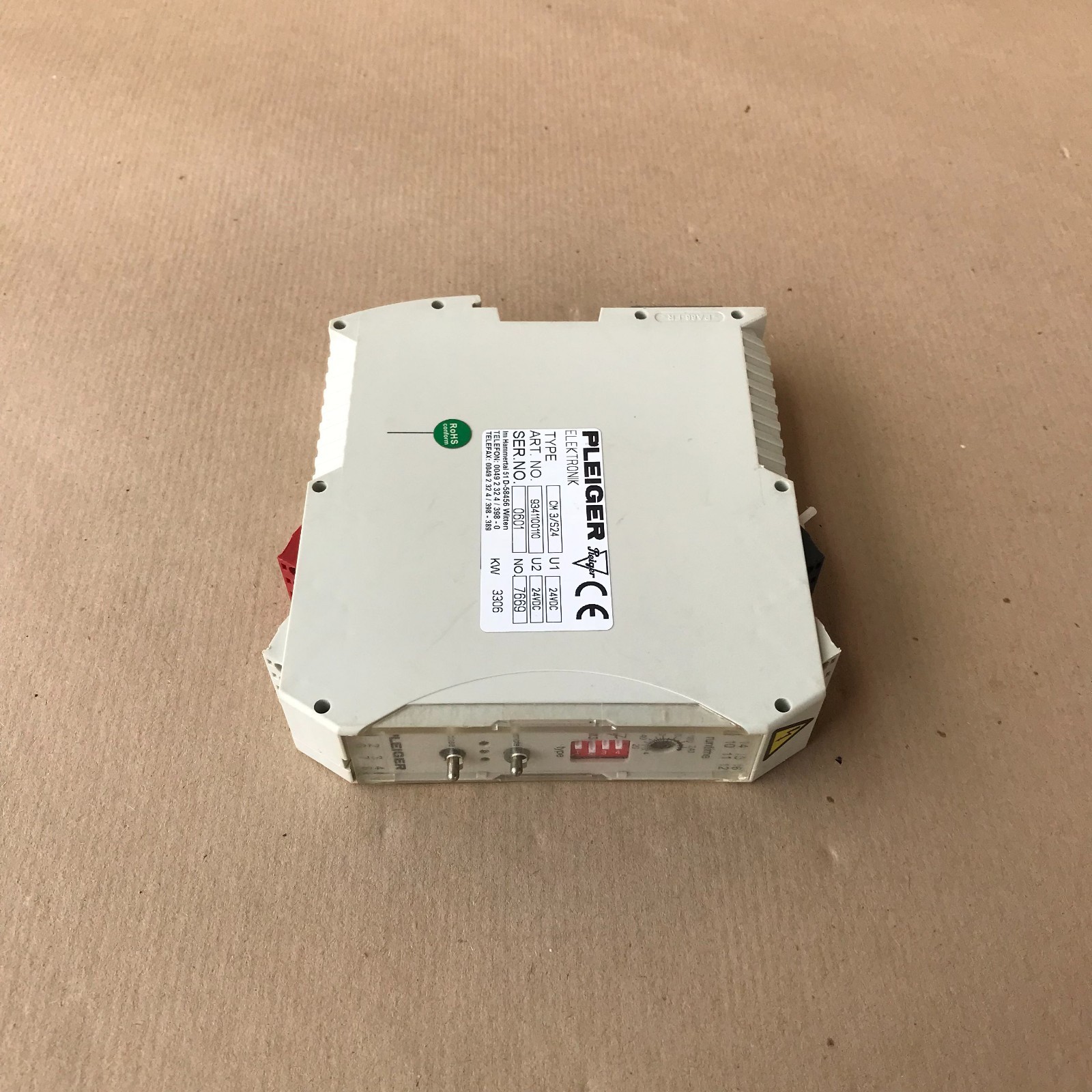 PLEIGER CM3/S24 CONTROL MODULE 9341100110