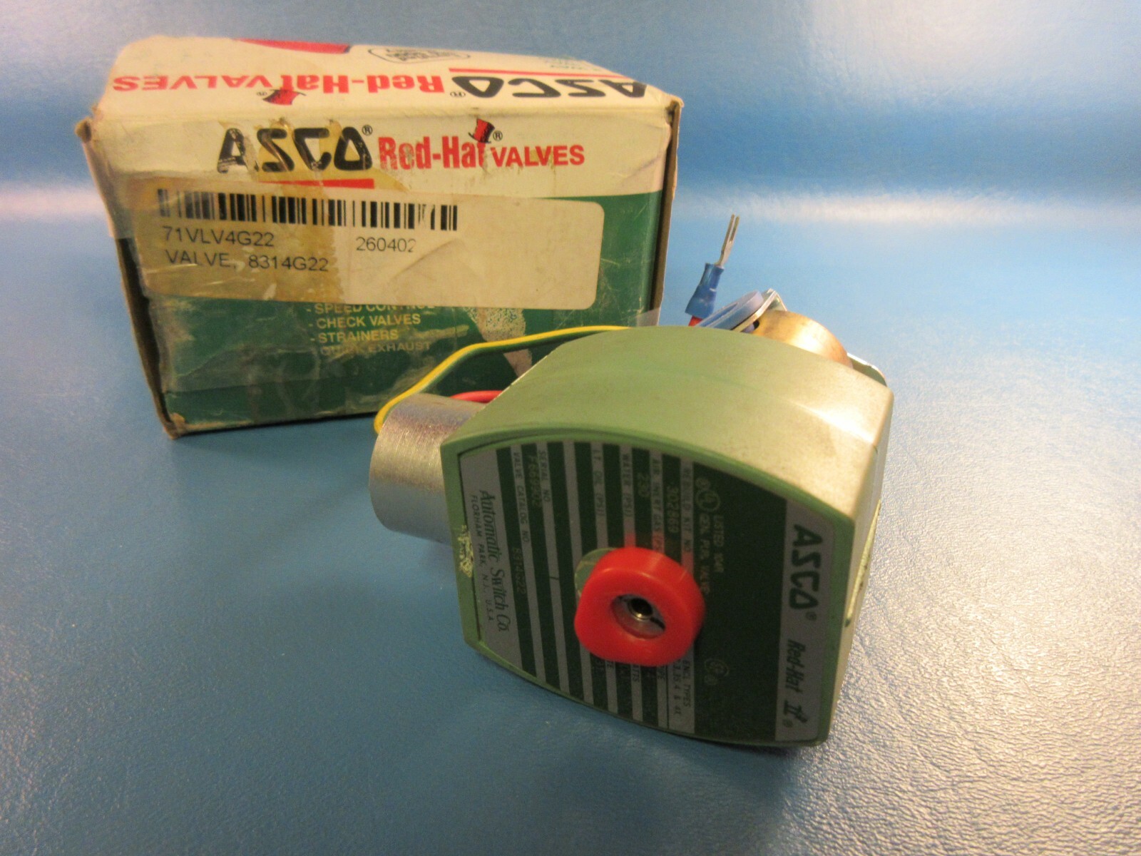 ASCO 8314 G22 Solenoid Valve, 1/4 Ports, 480/60, 440/50, 238610-088D Solenoid