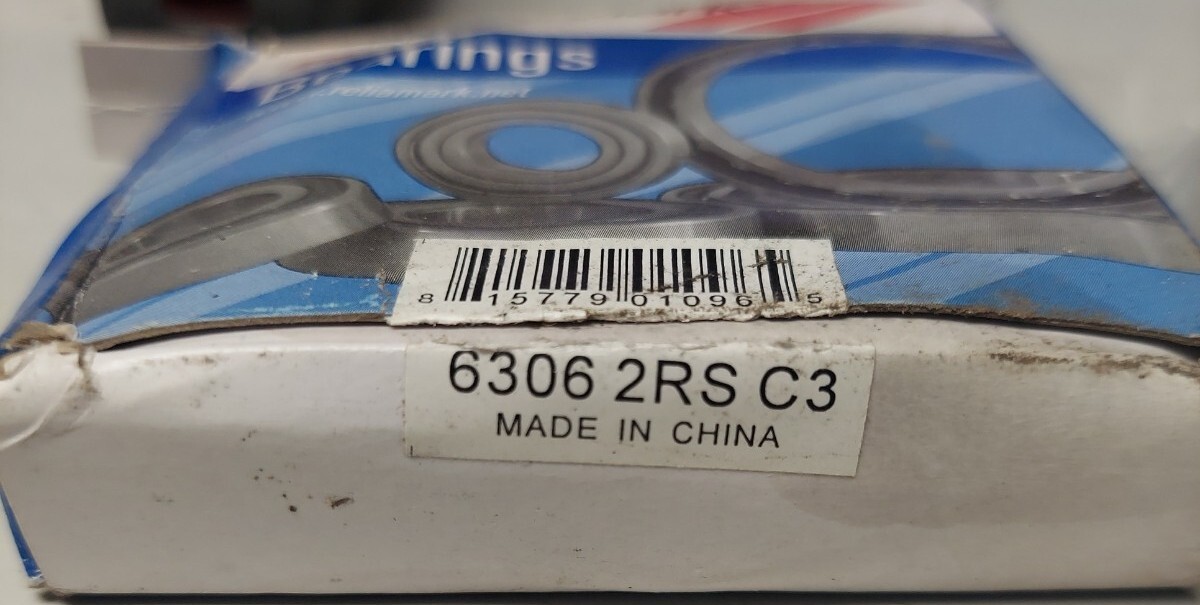 ReliaMark Bearing 6306 2RS C3