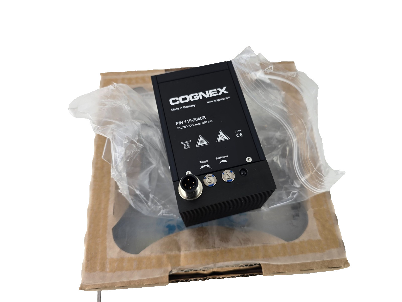 Cognex Model 119-2045R 18-35VDC Red LED Ring Light Max.390 mA