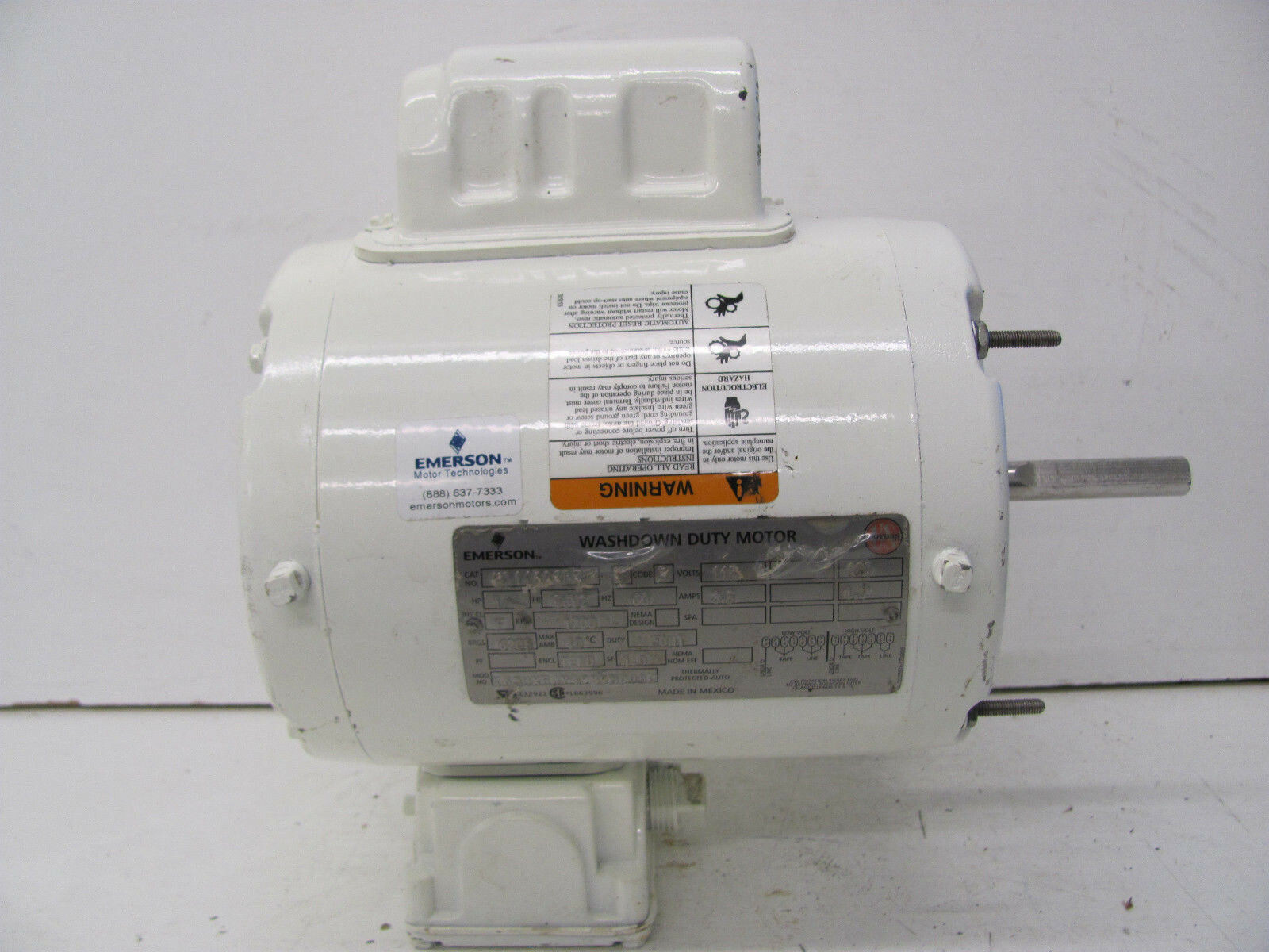 EMERSON WASHDOWN DUTY MOTOR HD14AA2PZ7 K63HXFBY4939HD08C 1700RPM .25HP NEW(OTHER