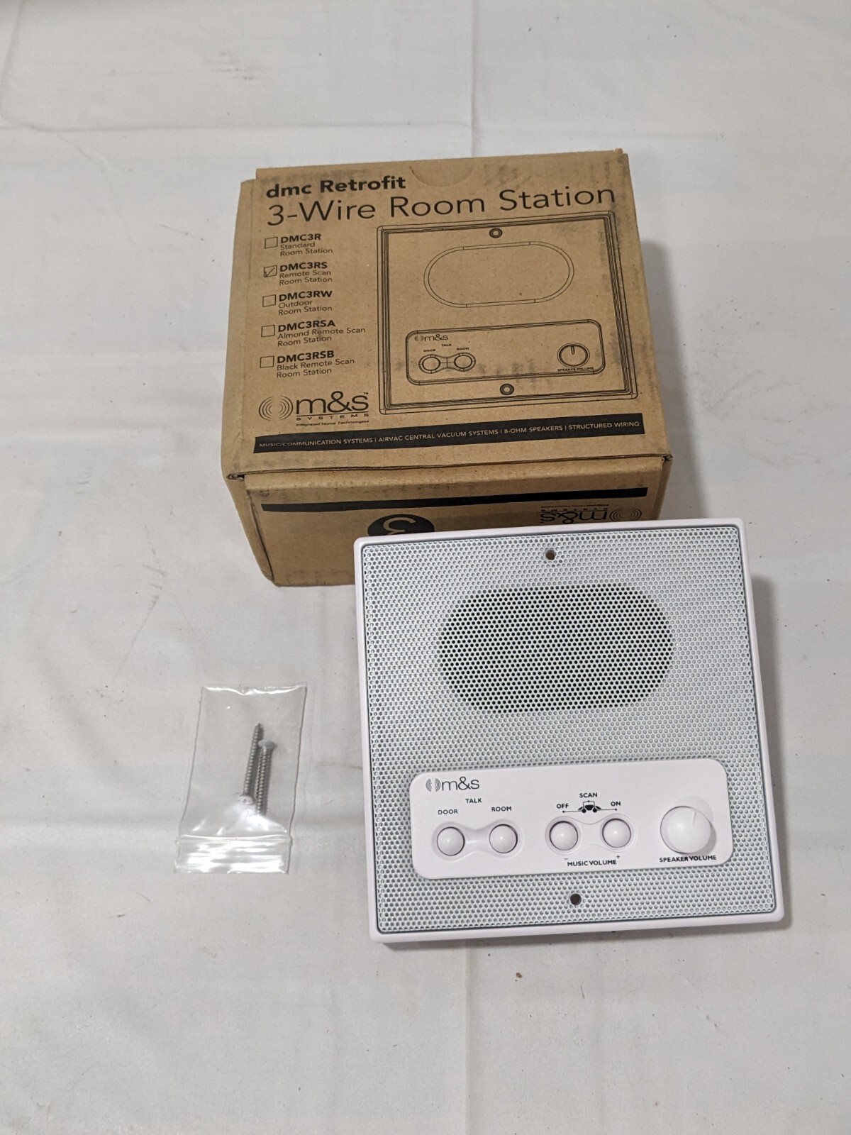 M&S Systems 5″ 3-Wire Radio Remote Scan Station – White DMC3RS