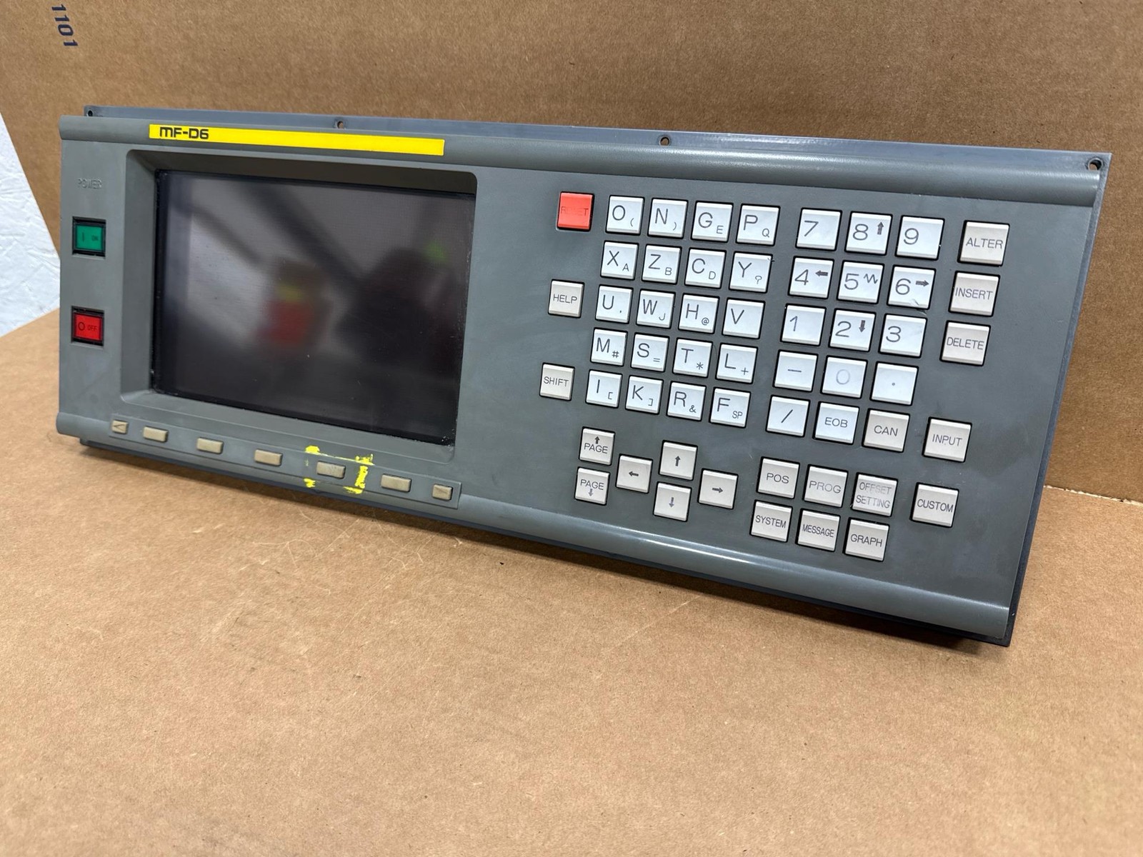 FANUC PDP/MDI Unit. MF-D6, Type: A02B-0120-C081/TA, Operator Panel