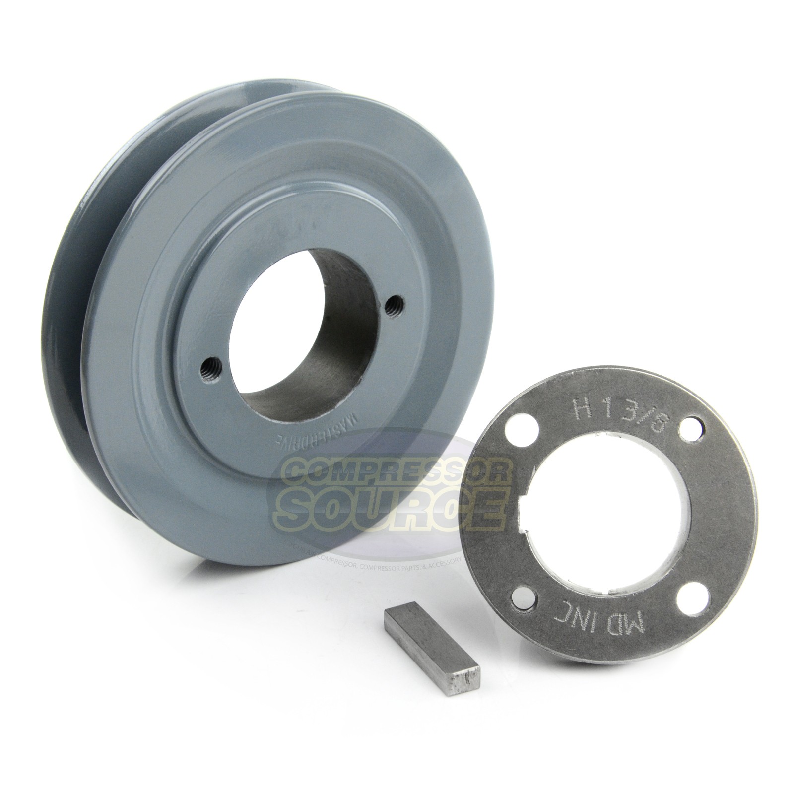 Cast Iron 4.5″ Single Groove Pulley Belt A Section 4L with 1-3/8″ Sheave Bushing