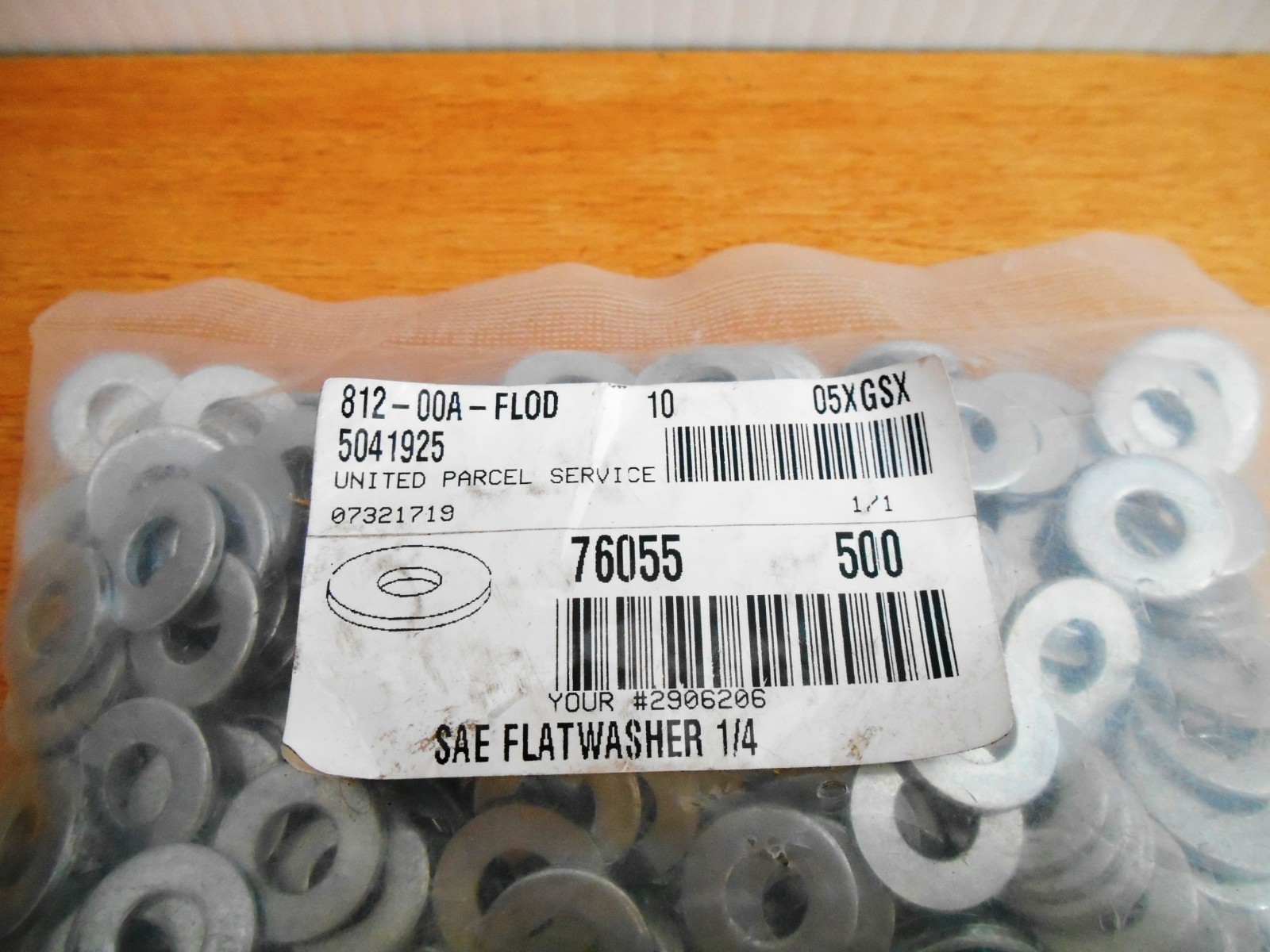 Imperial 76055 Sae Flat Washer ¼″, Zinc Plated