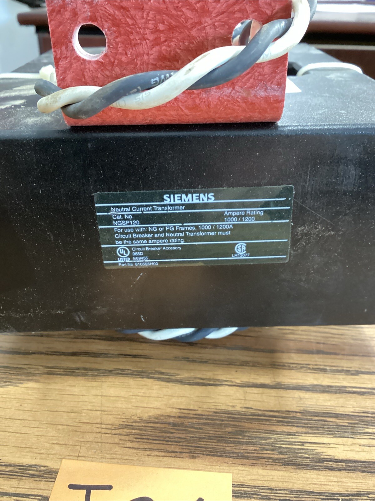 Siemens NGSP120 Neutral Current Transformer 1000/1200A Used 🟢