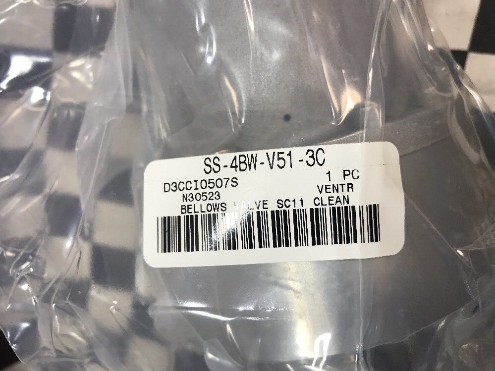 SWAGELOK PNEUMATIC ACTUATOR Valve 1/4″ FVCR, SS-4BW-V51-3C, SHIPSAMEDAY#150A2