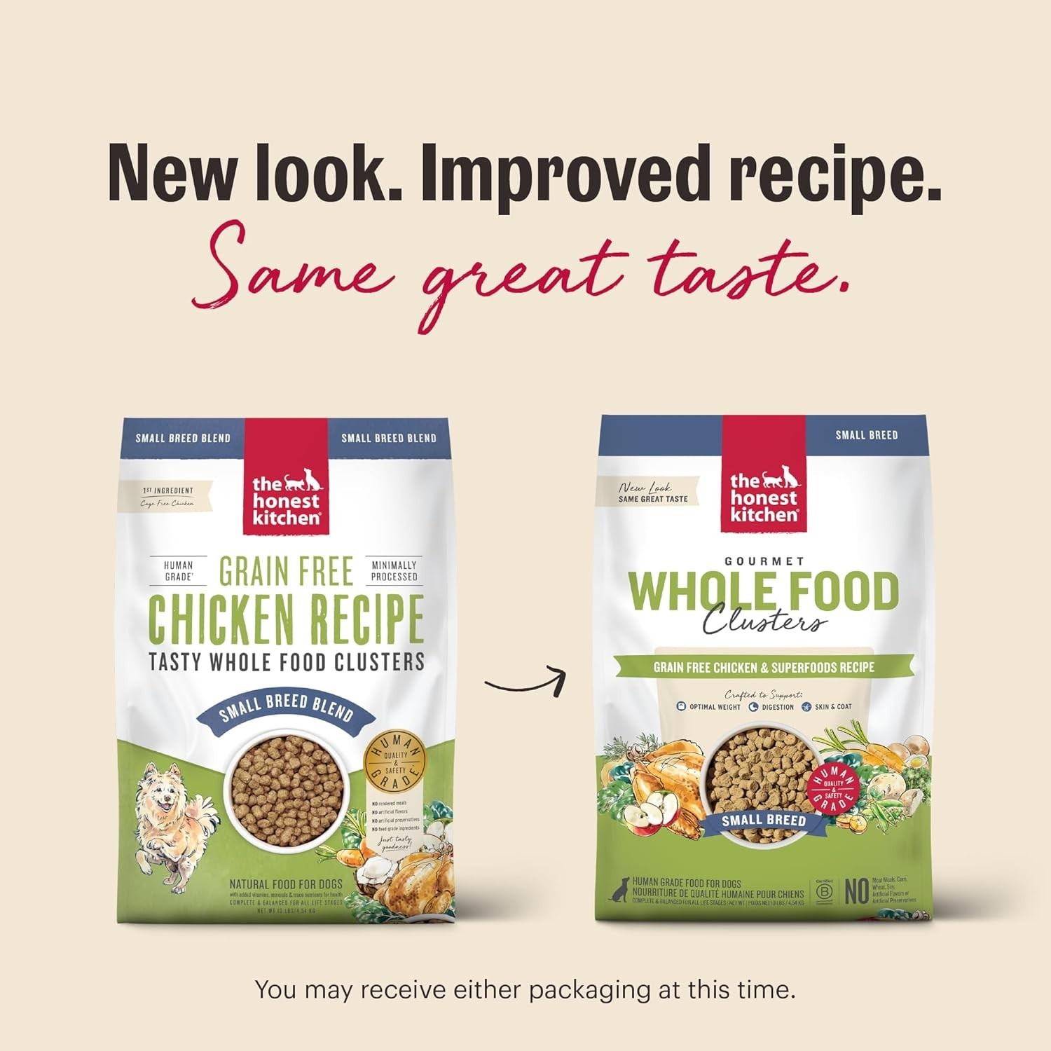 The Honest Kitchen Human Grade Whole Food Clusters Small Breed, Chicken, 10 Poun