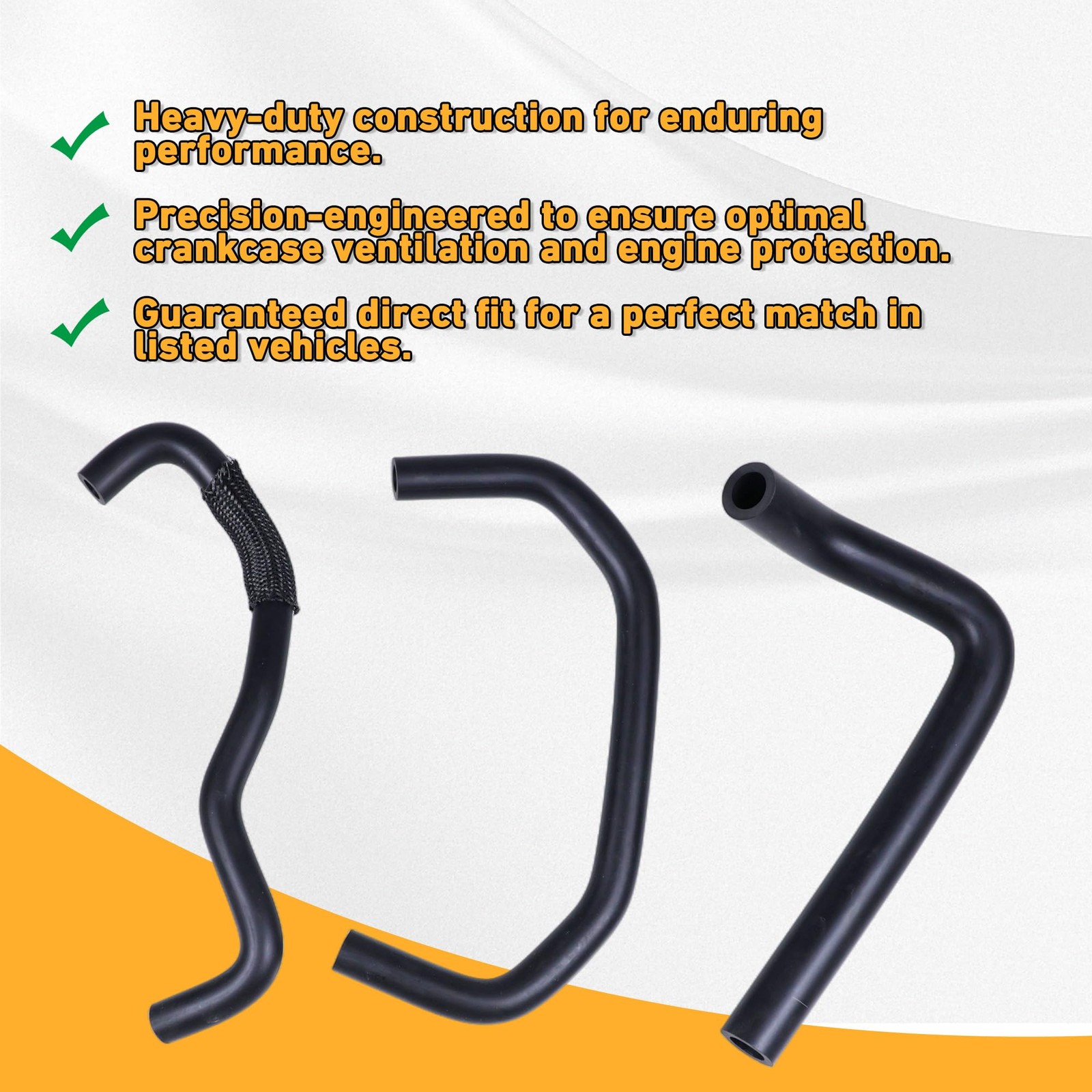 3PCS Breather Hoses Kit Replacement For 2009-2019 Nissan Frontier 2005-2012 P…