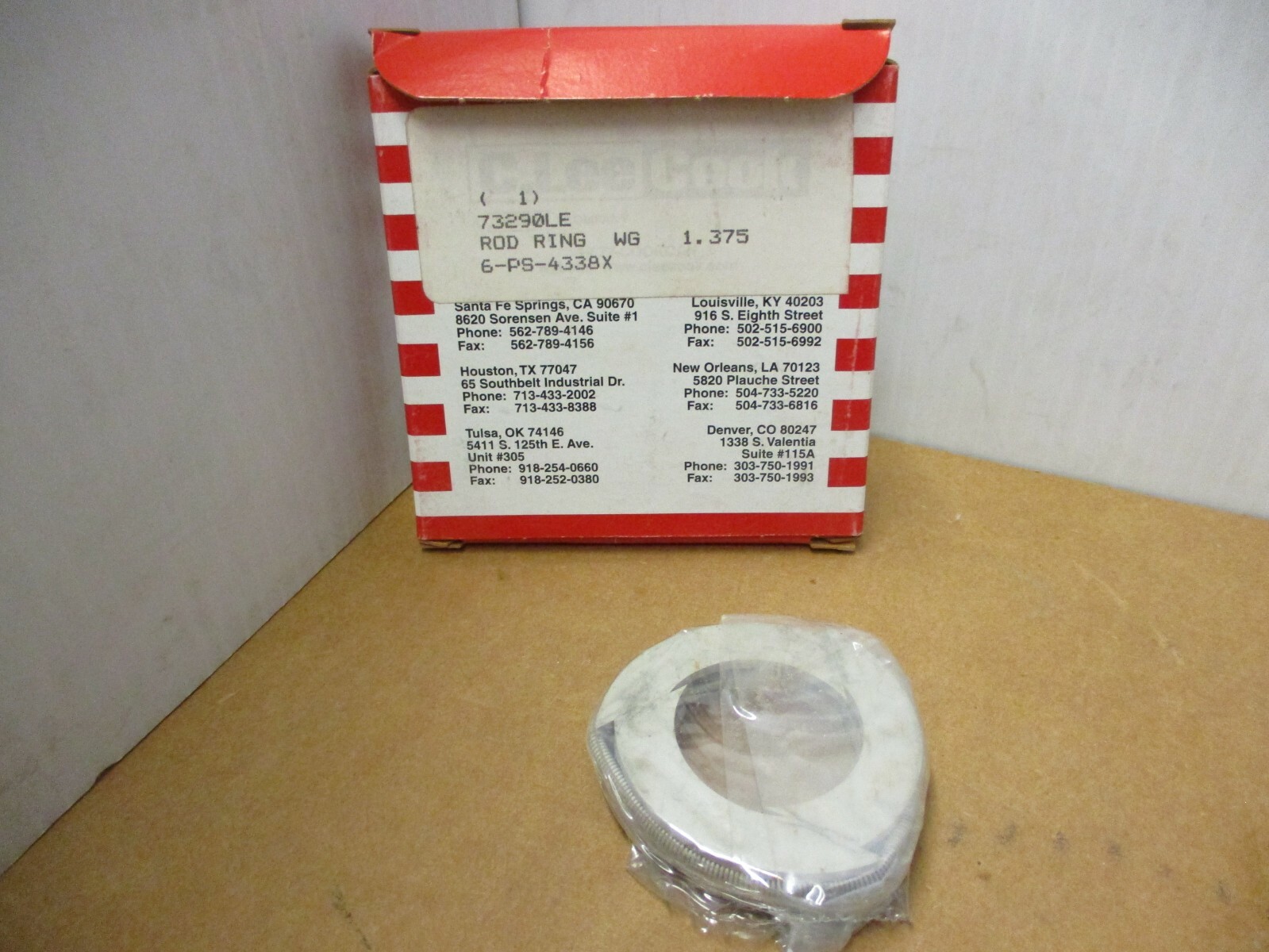 C. LEE COOK ROD RING WG 1.375 73290LE 6-ps-4338X