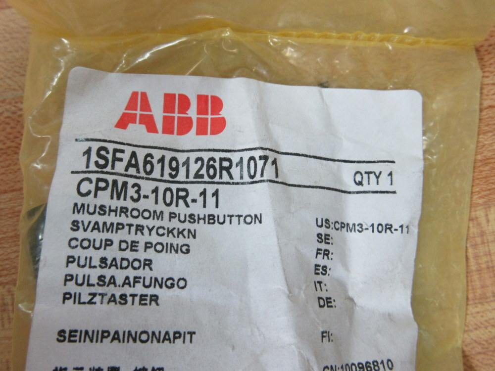 ABB CPM3-10R-11 Red Button 1SFA619126R1071