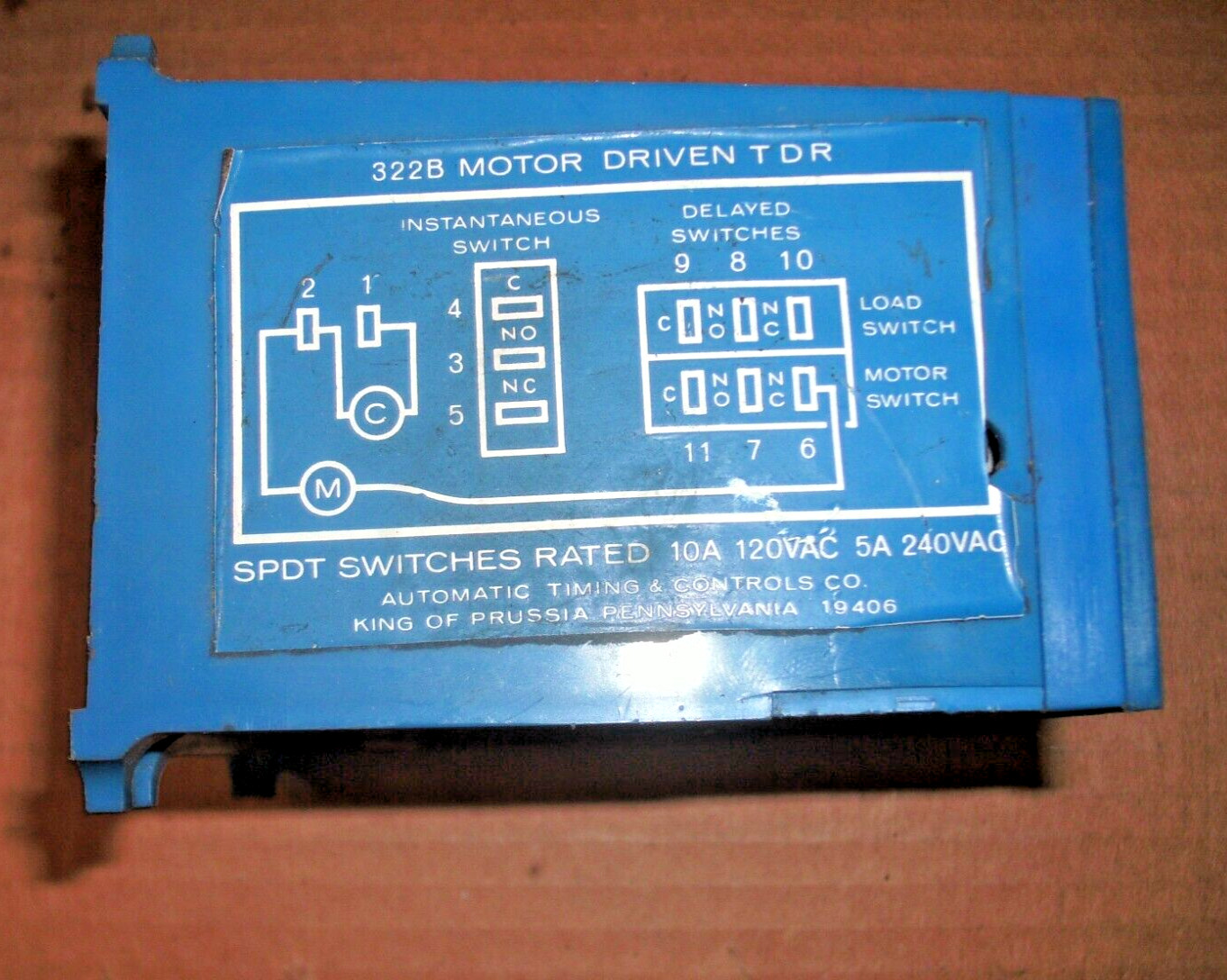ATC 322B 0-10 MINUTE TIMER 120V