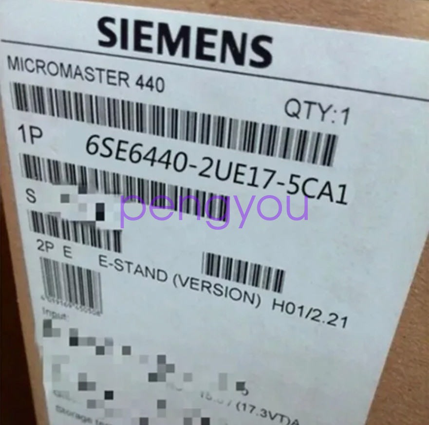 1PCS Siemens MM440 0.75KW 6SE6440-2UE17-5CA1 Brand new Fedex or DHL