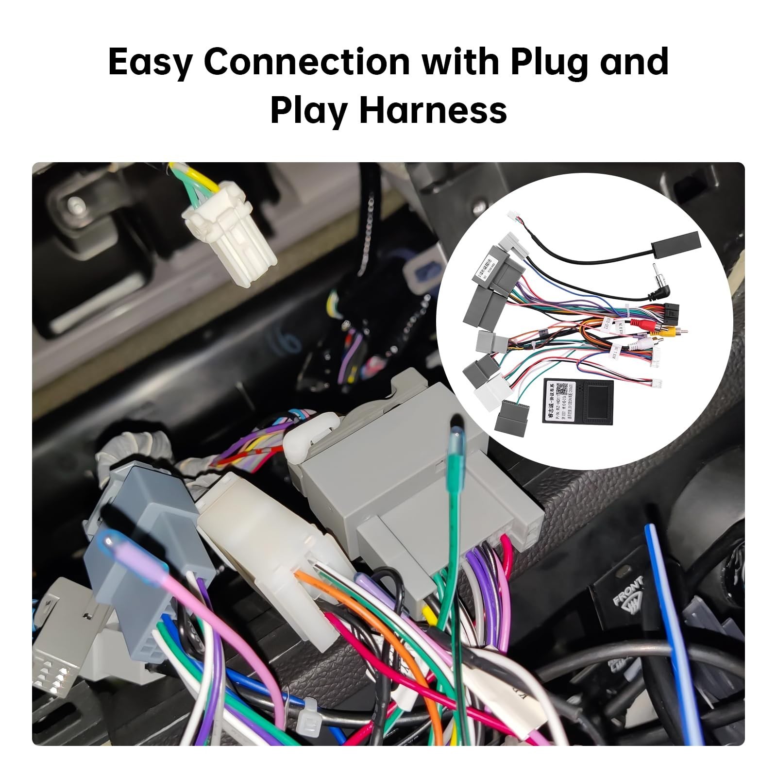 16PIN Car Radio Wiring Harness for Honda CR-V 2013-2014 2.4L, Aftermarket Ste…