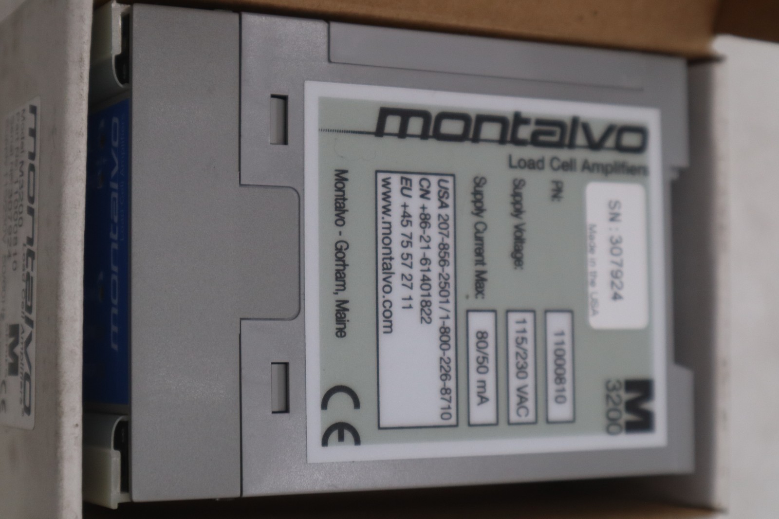 Montalvo 11000810 Load Cell Amplifier 115/230 VAC NEW IN BOX STOCK GF-359A