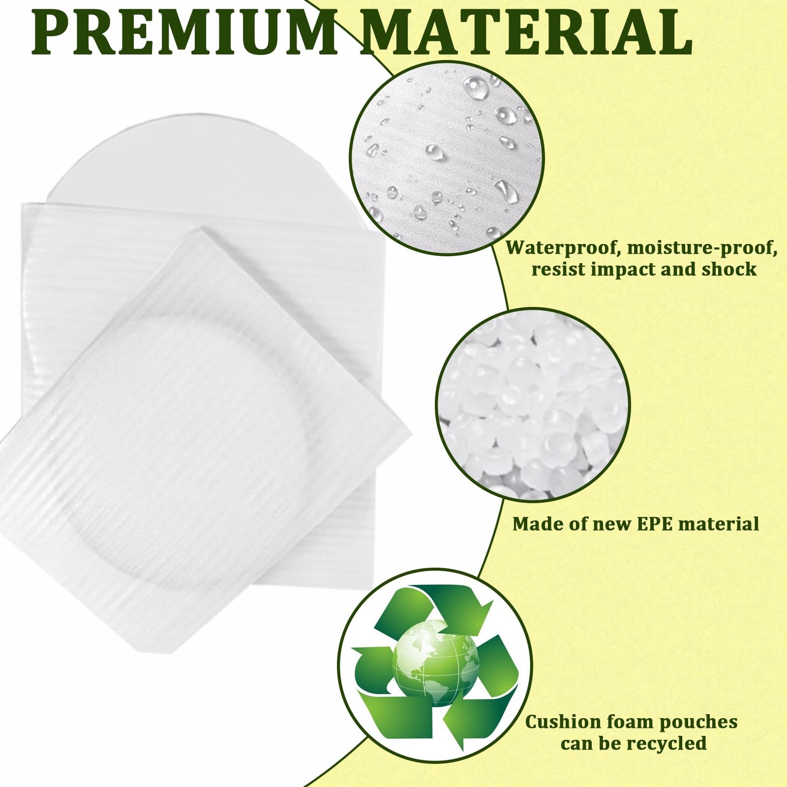 200PK Cushion Foam Pouches Moving Packaging Supplies 4 Sizes 12×16 12×12 8×12 8x