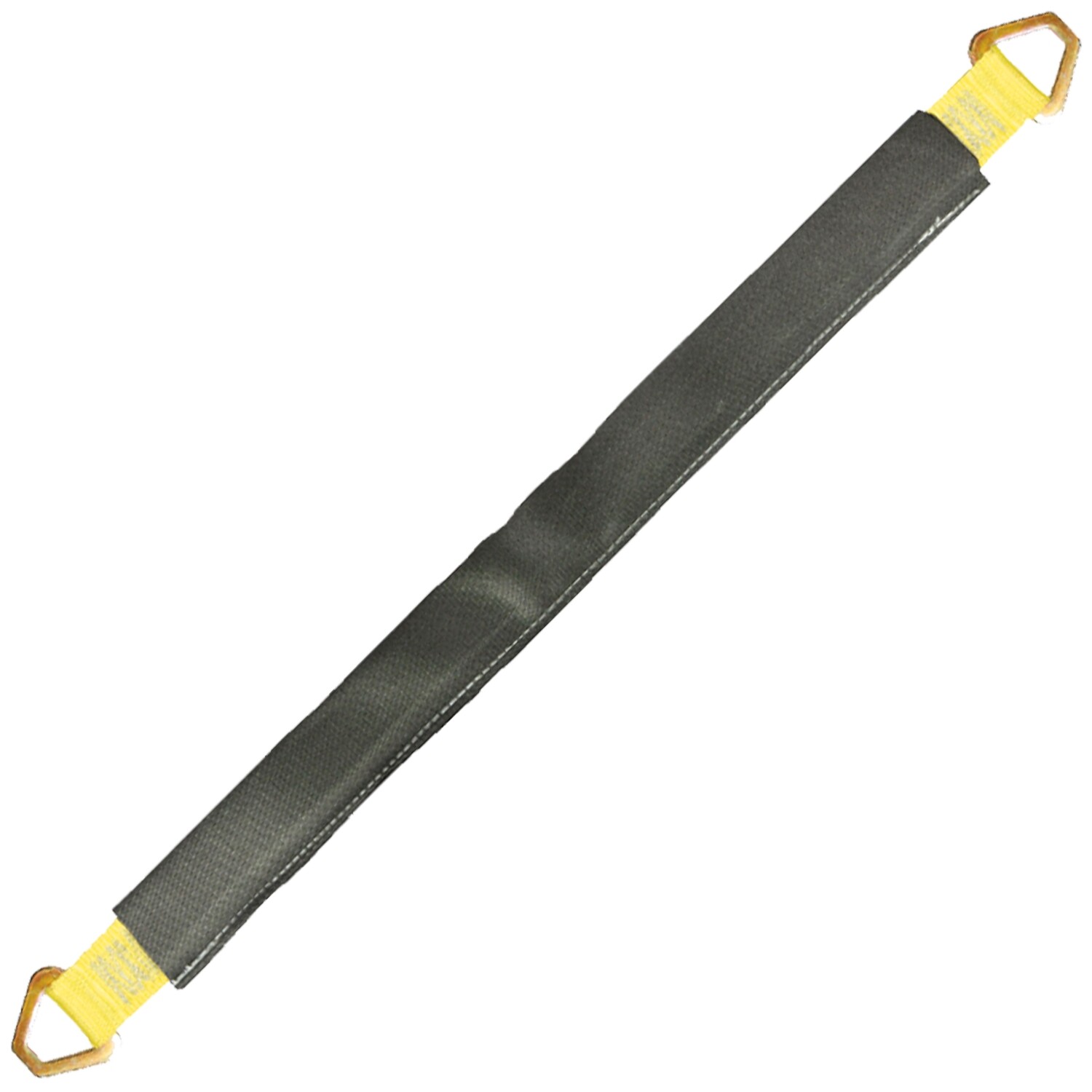 VULCAN 3-Ply Stiff Car Tie Down Axle Strap – Wear Pad – 2″ x 36″ – 3300 lbs SWL