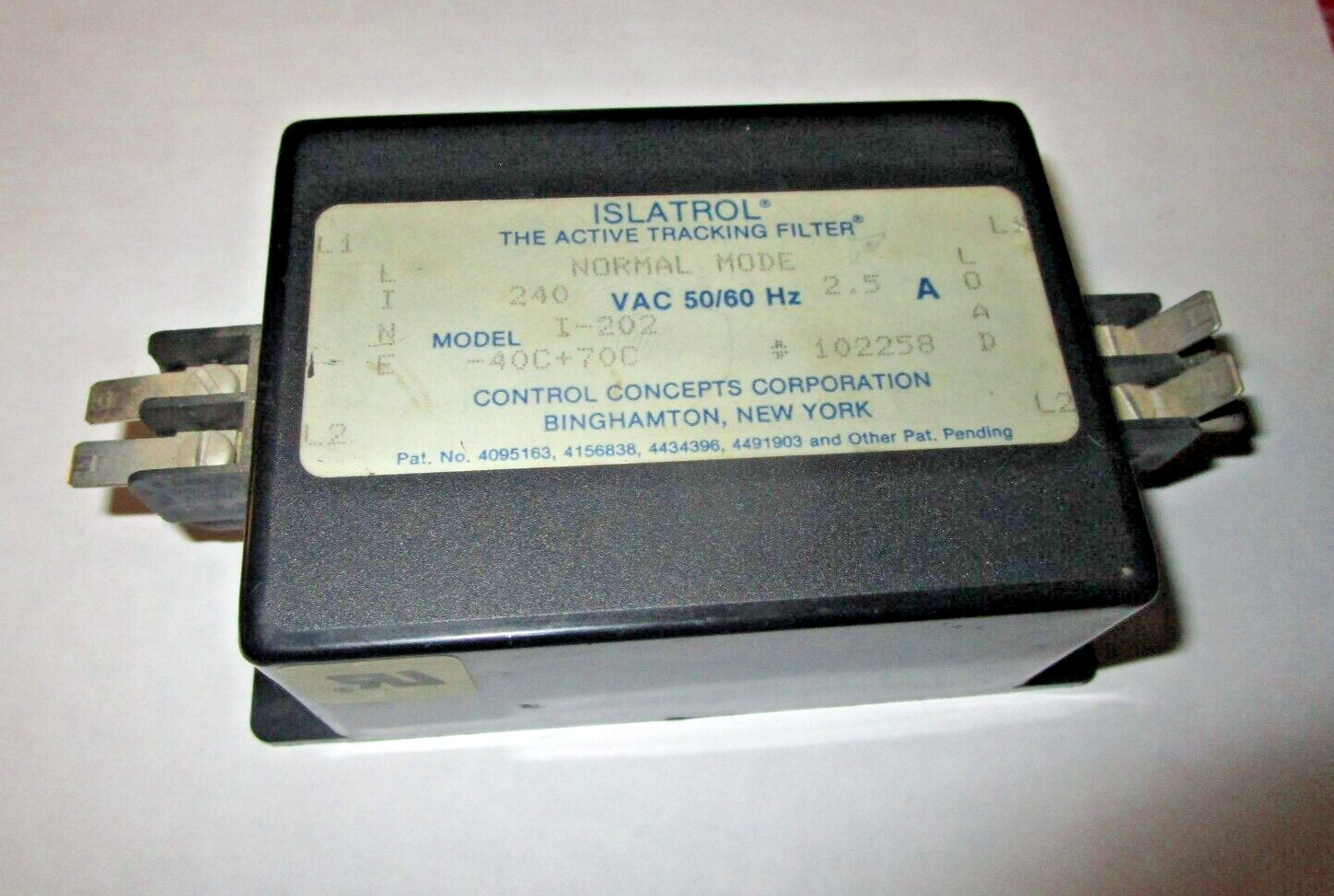 Islatrol I-202 The Active Tracking Filter