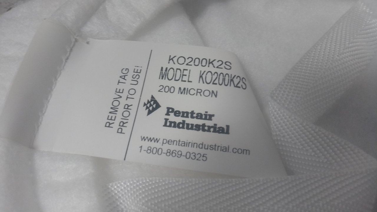 Pentair/Pentek KO200K2S-75 20 Pk 2 Trade Size 120 GPM 200 Micron Filter Bag
