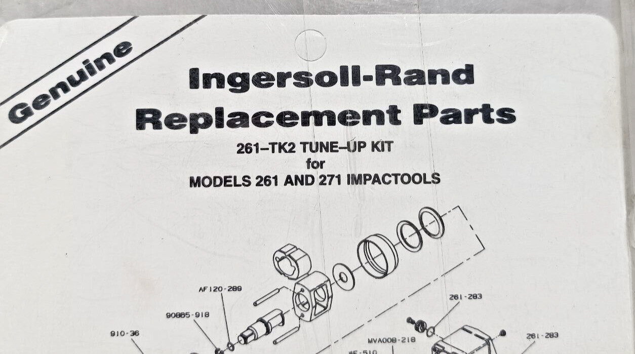 INGERSOLL RAND 261-TK2 FOR MODEL 261 & 271 TUNE-UP KIT NEW FAST SHIPPING