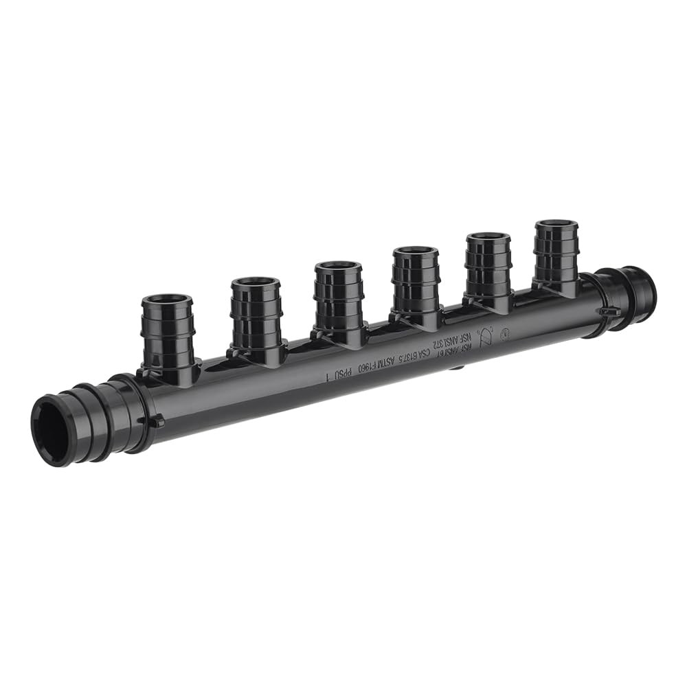 (Pack of 2) Pex Manifold 6 Outlets Open Pex-A Expansion Poly PPSU Manifold 3/…