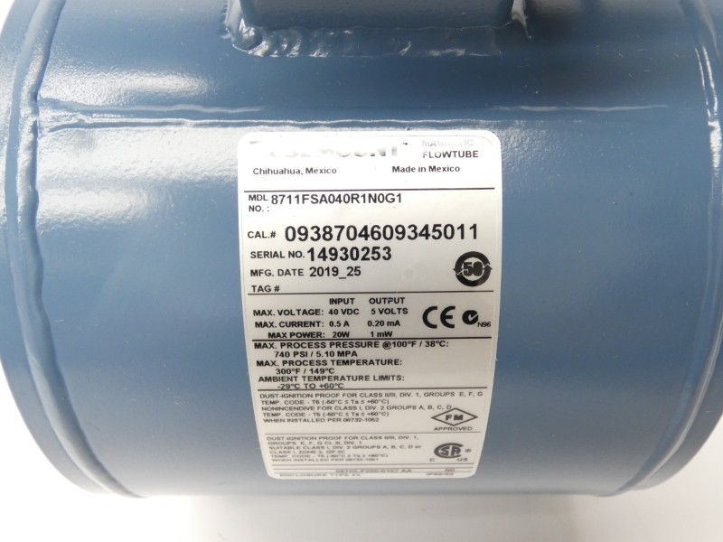 ROSEMOUNT 8711FSA040R1N0G1 40VDC 0.5A 740PSI 4″ NSMP