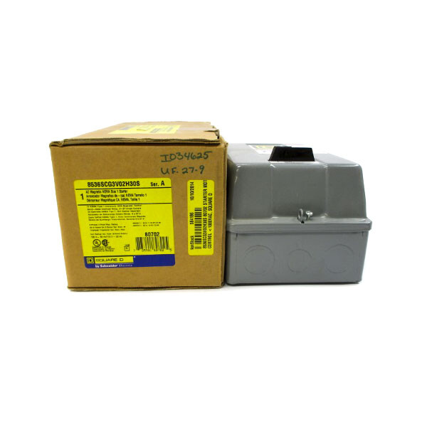 SQUARE D 8536SCG3V02H30S SER. A 110/120V 9-27A NSMP