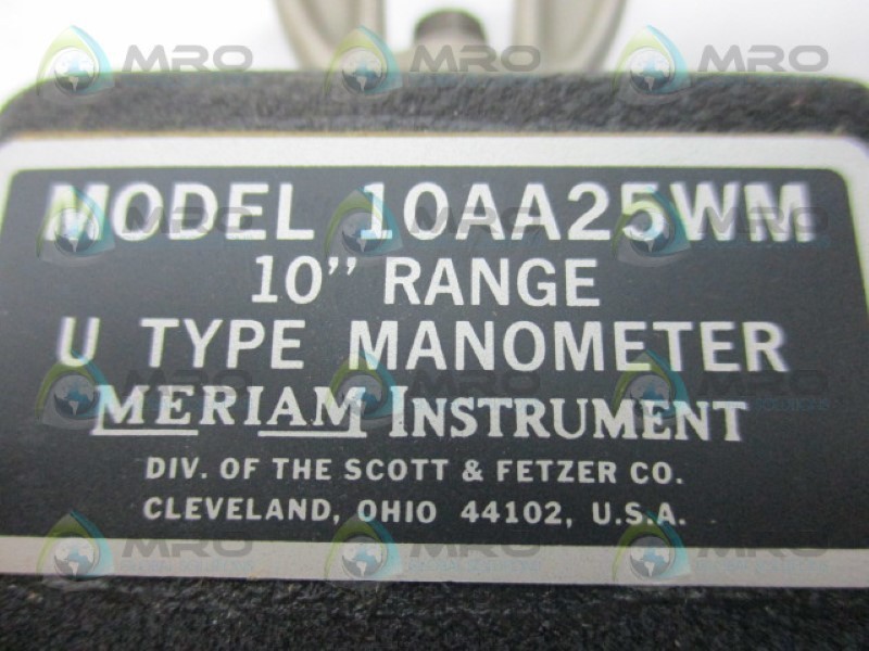 MERIAM 10AA25WM MANOMETER 10″ NSNP