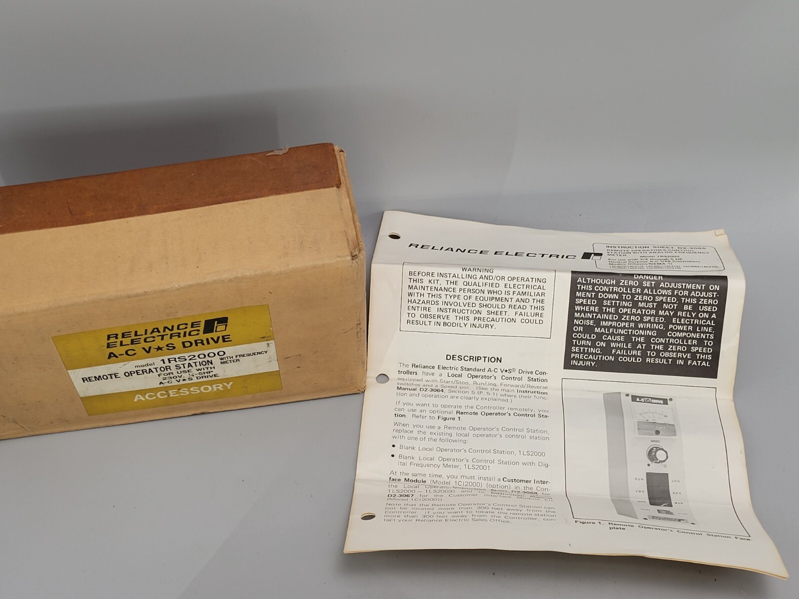 NEW ABB RELIANCE ELECTRIC 1RS2000 REMOTE OPERATOR STATION DRIVE INTERFACE USA