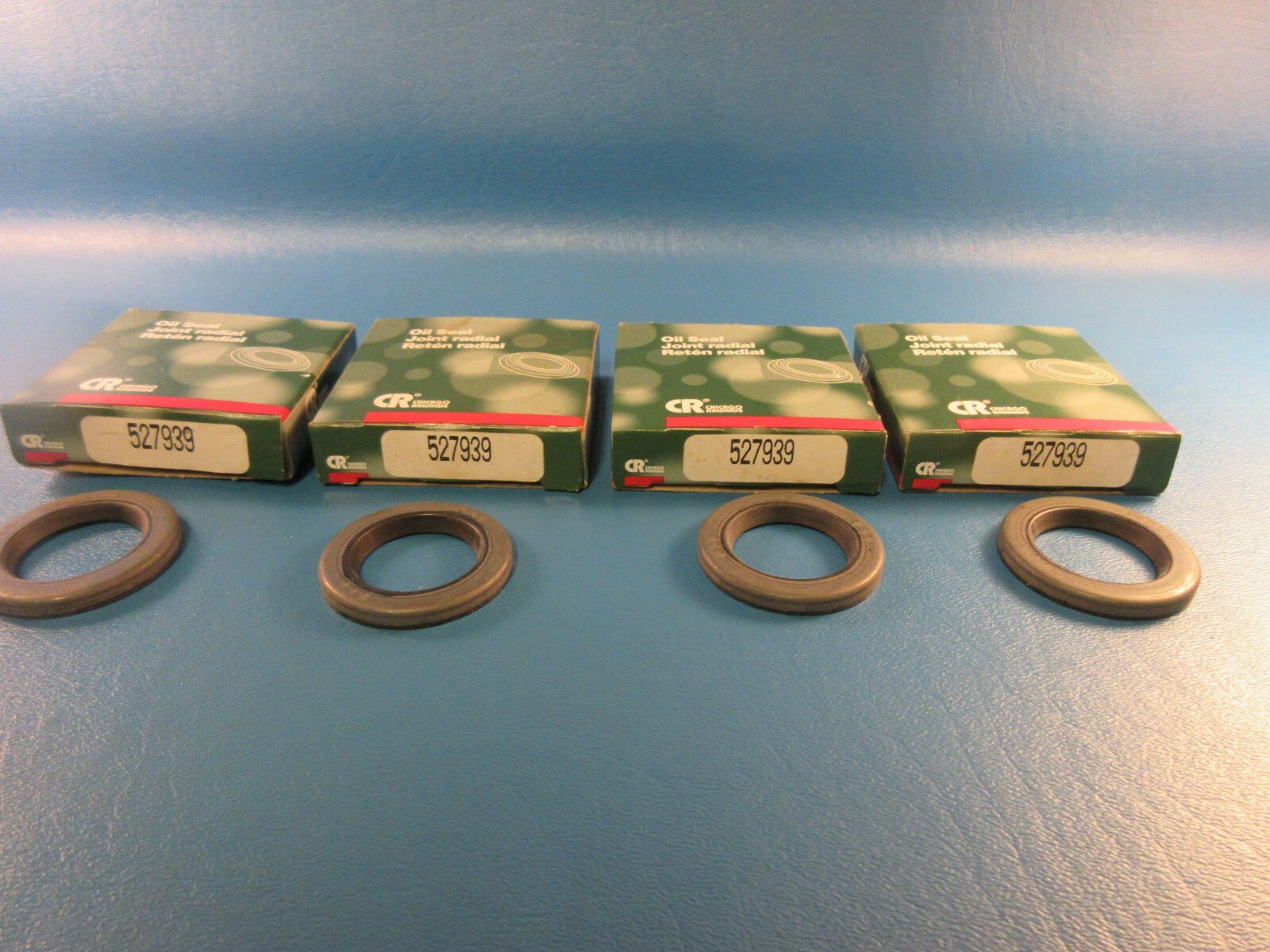 LOT OF 4 Chicago Rawhide (SKF) CR 527939 Single Lip Grease Seal, Solid, Nitrile