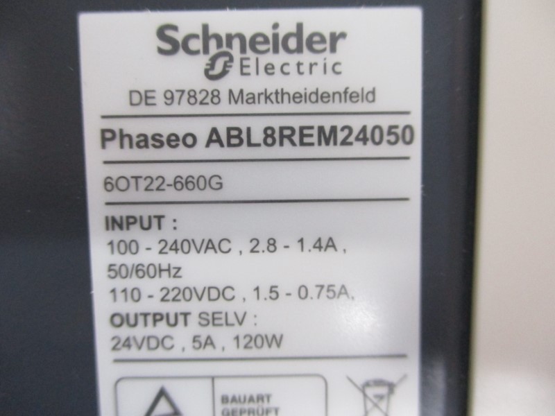 SHCNEIDER ELECTRIC ABL8REM24050 100-240VAC 2.8-1.4A NSMP