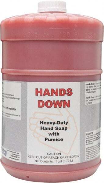Detco 0882-4XF Hand Cleaner with Grit: 1 gal Bottle Gel, Red, Cherry Scent