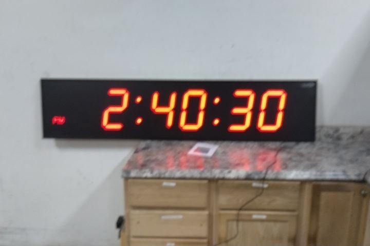 Ivation JID0172TRED 6 Digit 72 In Width Red LED Display Digital Clock